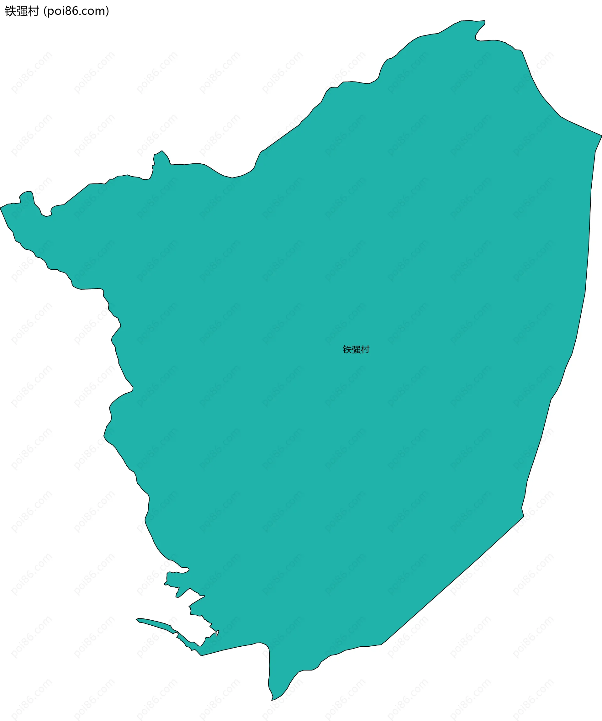 铁强村边界地图