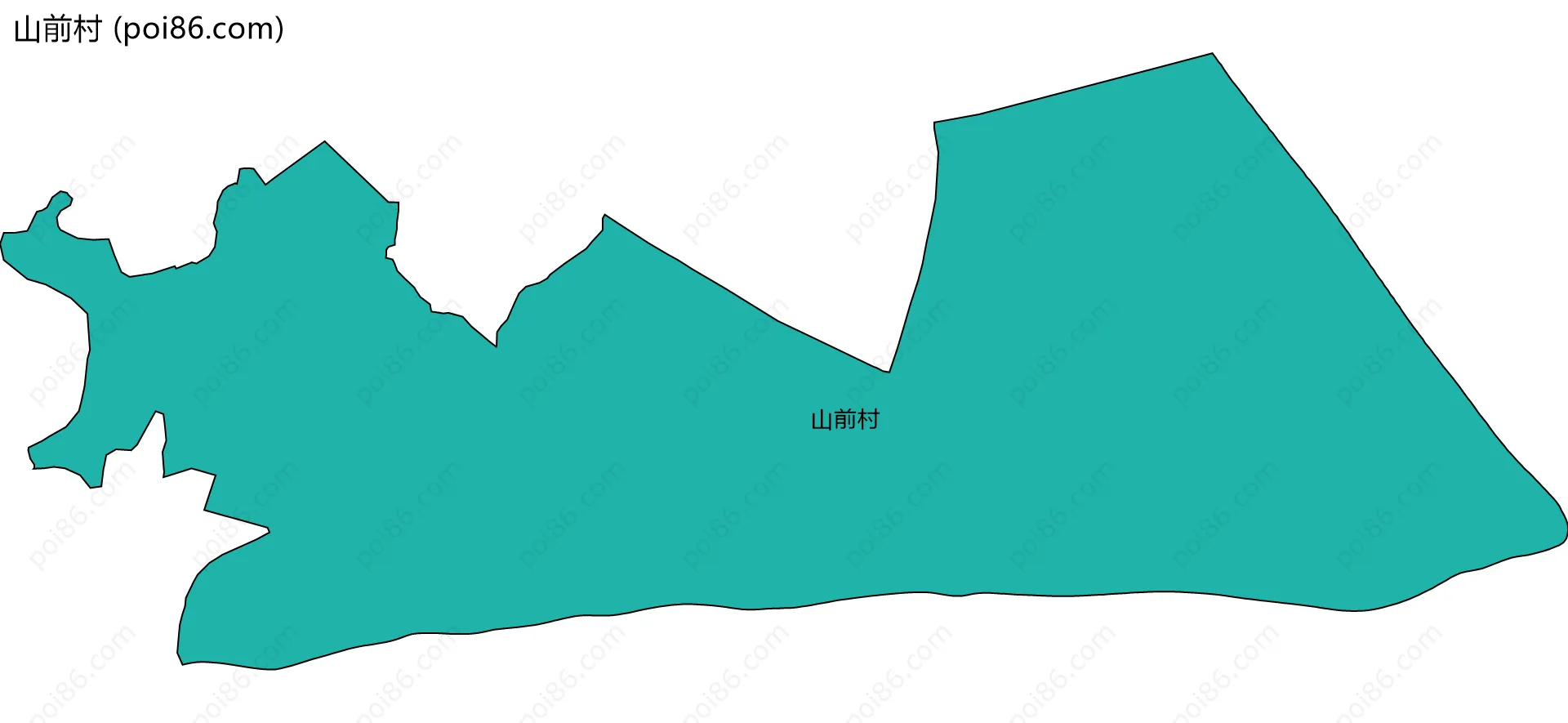 山前村边界地图