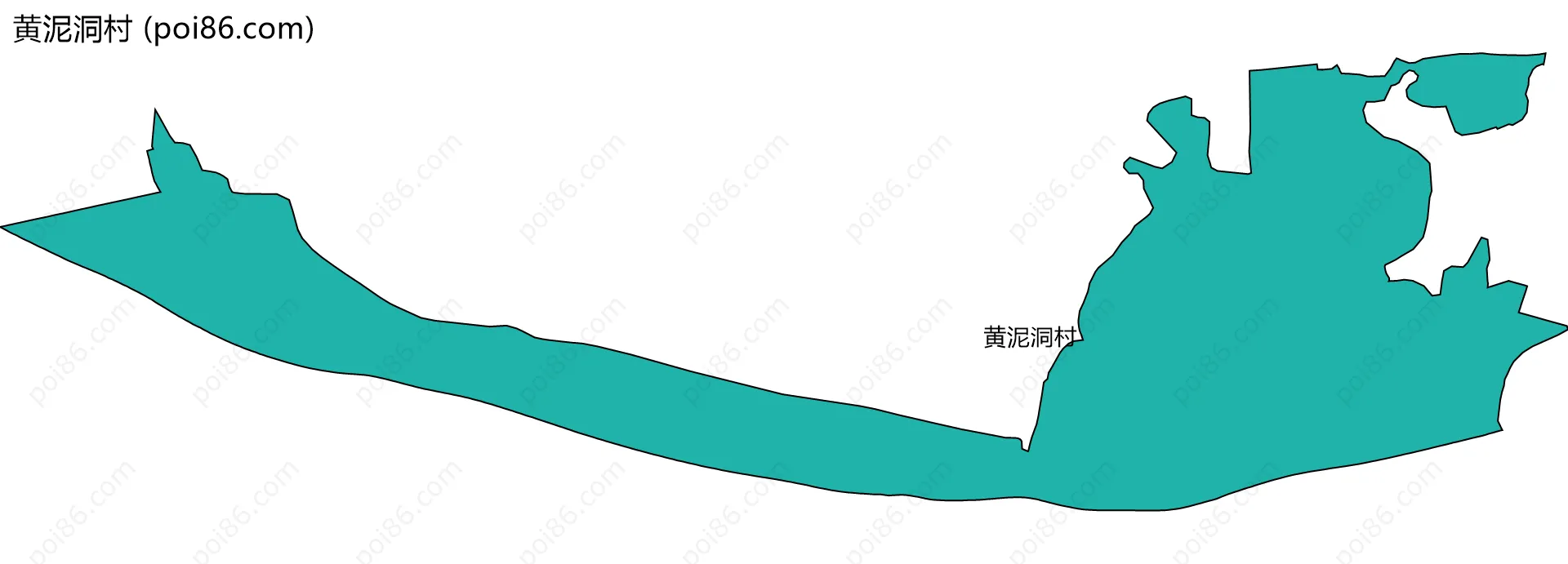 黄泥洞村边界地图