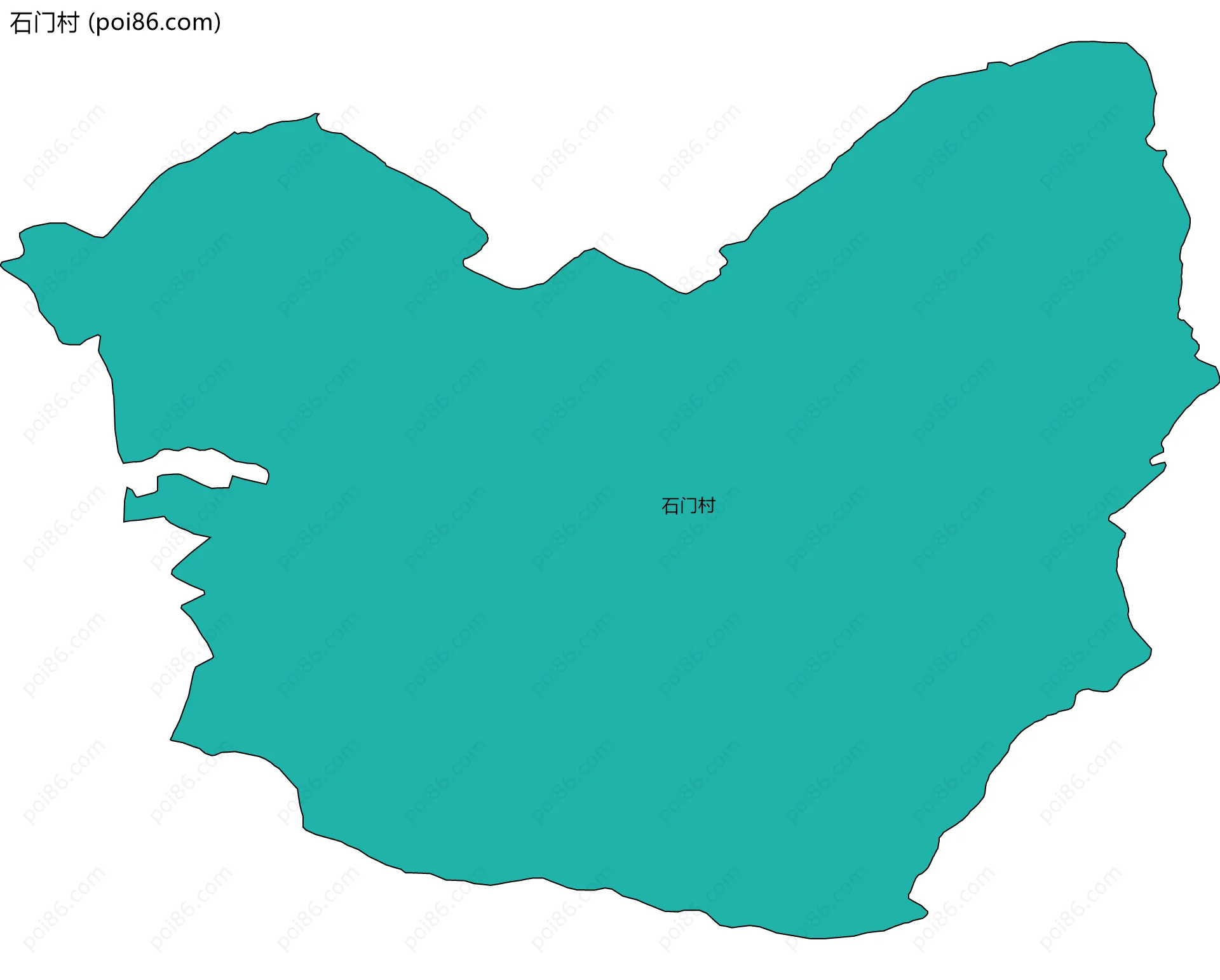 石门村边界地图