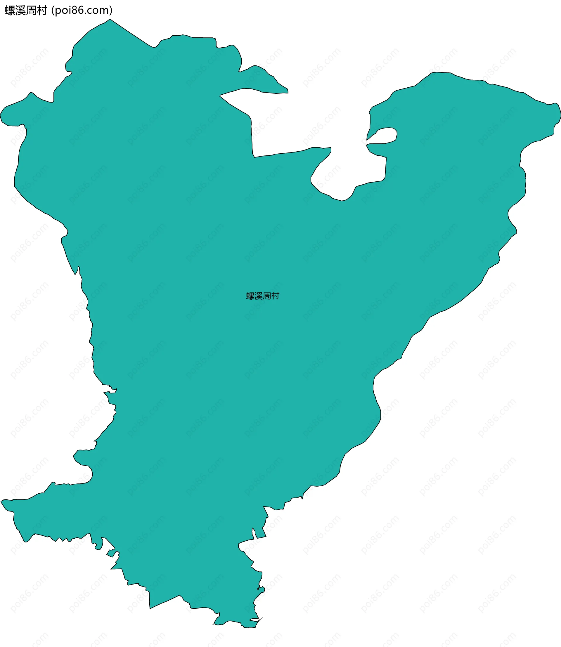 螺溪周村边界地图