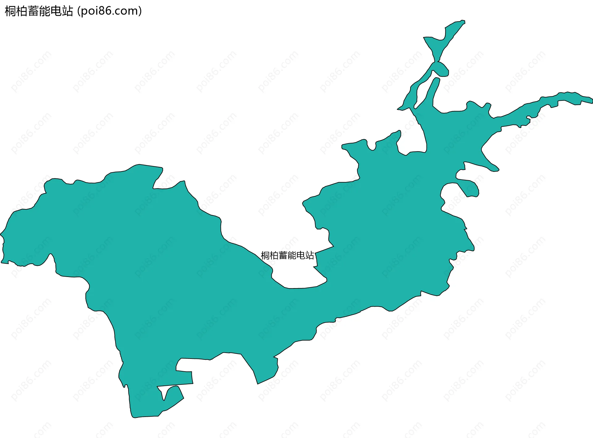 桐柏蓄能电站边界地图