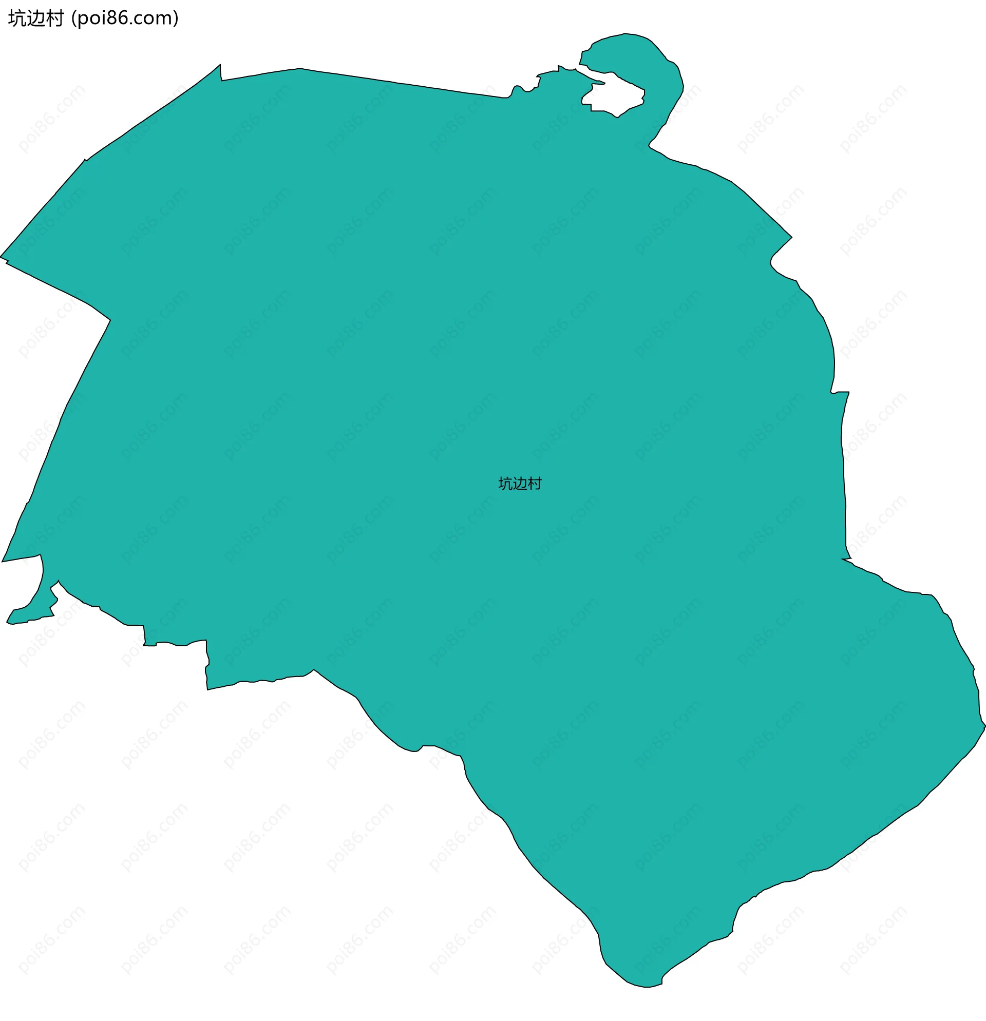 坑边村边界地图