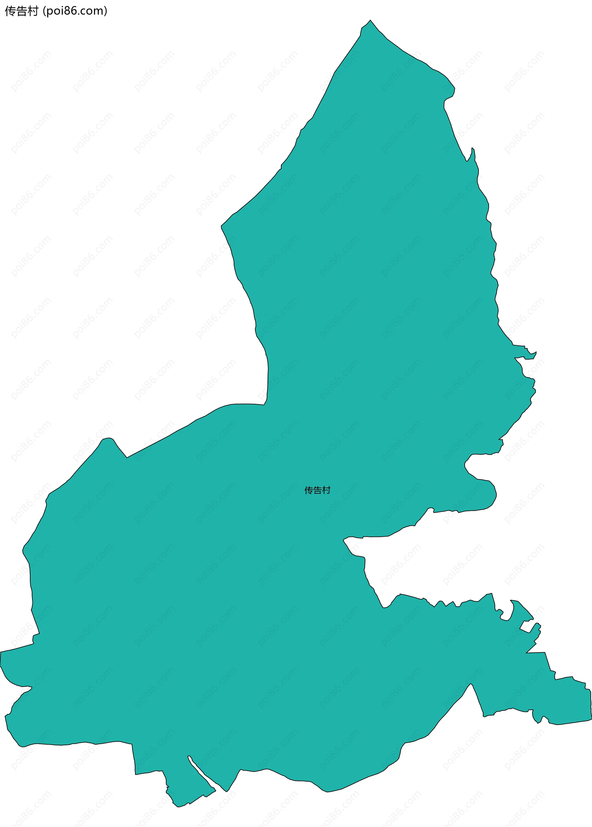 传告村边界地图