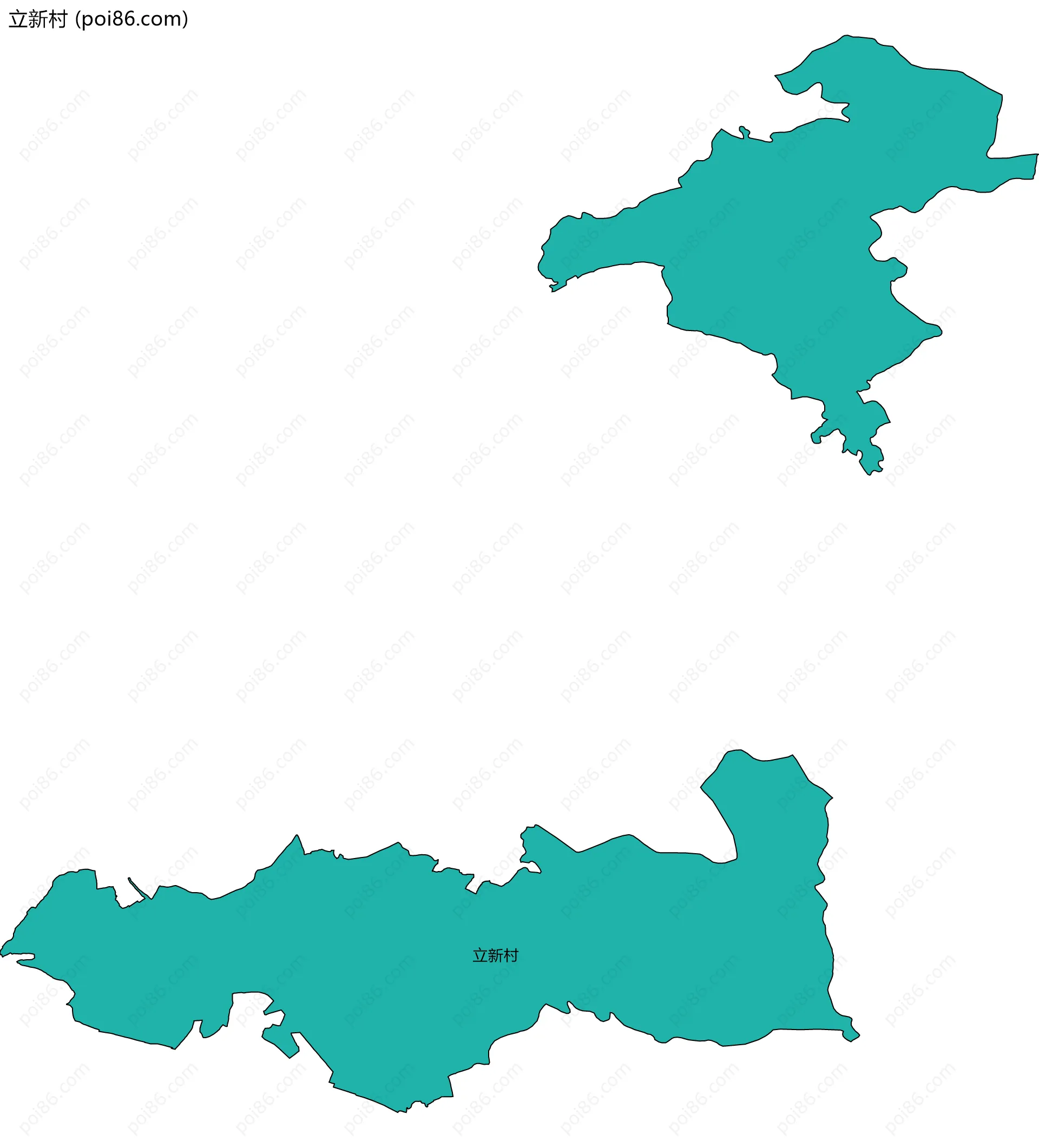 立新村边界地图