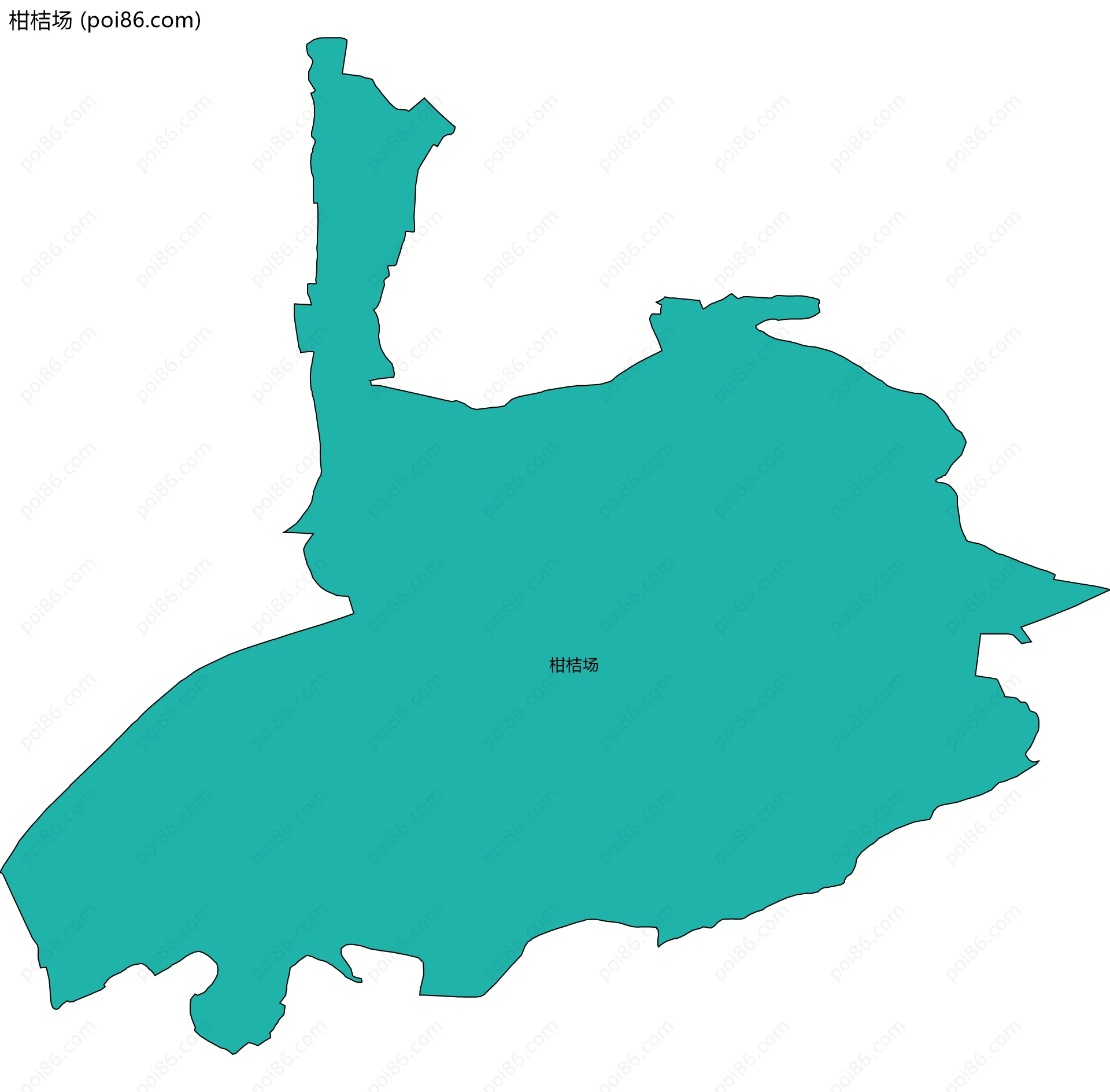 柑桔场边界地图