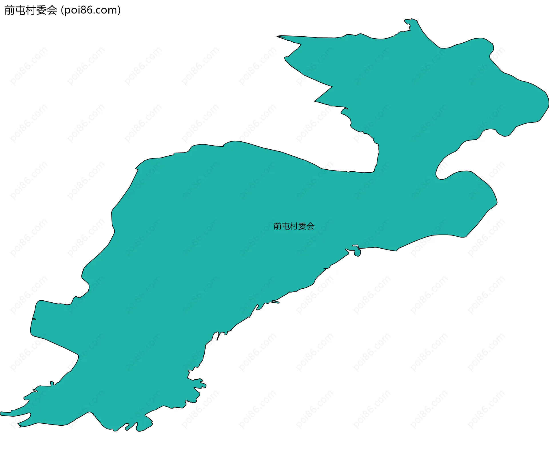前屯村委会边界地图