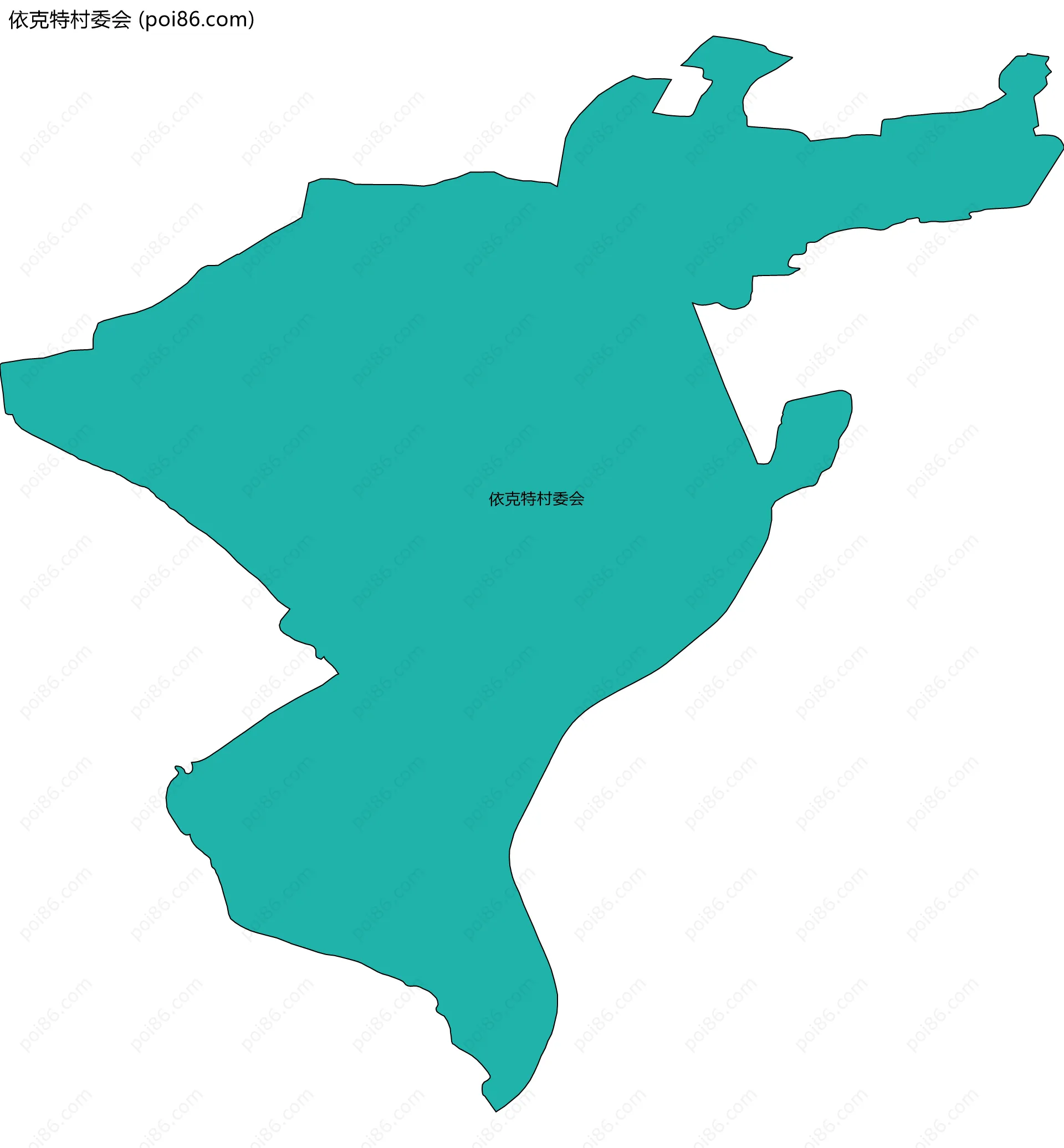 依克特村委会边界地图