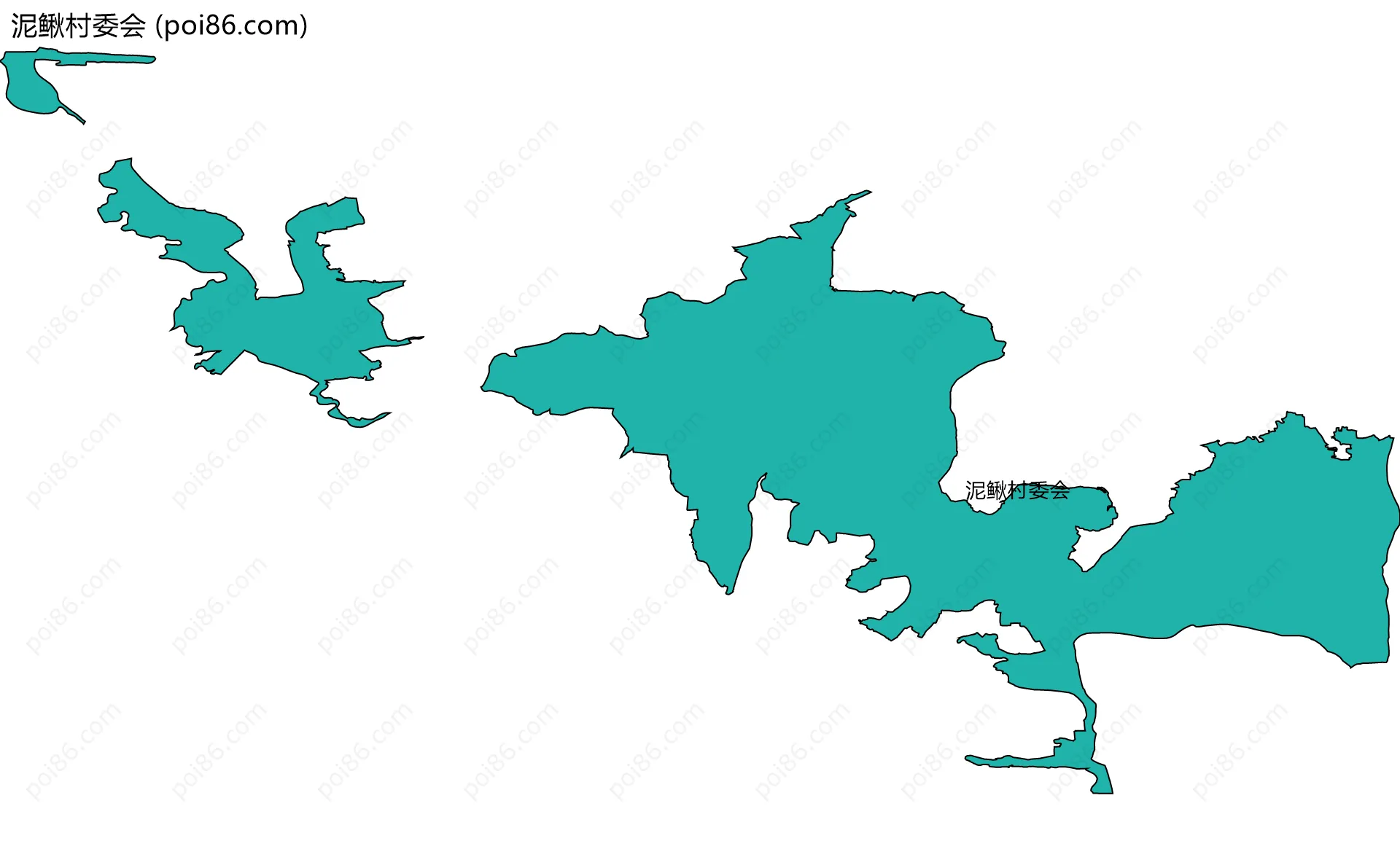 泥鳅村委会边界地图