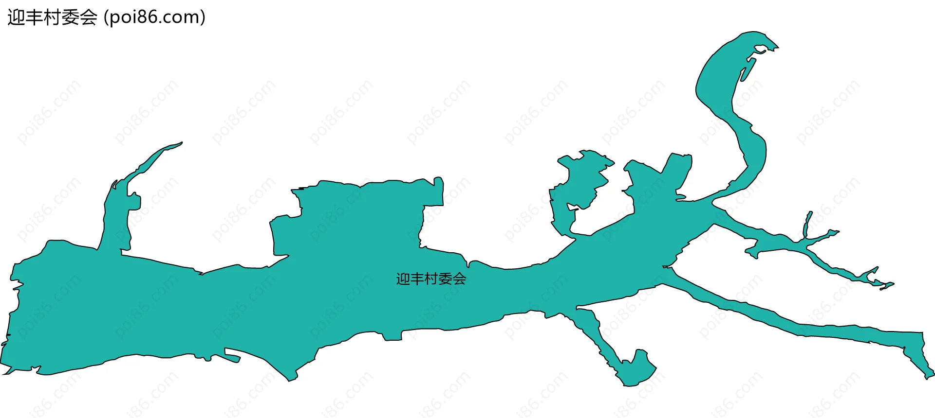 迎丰村委会边界地图