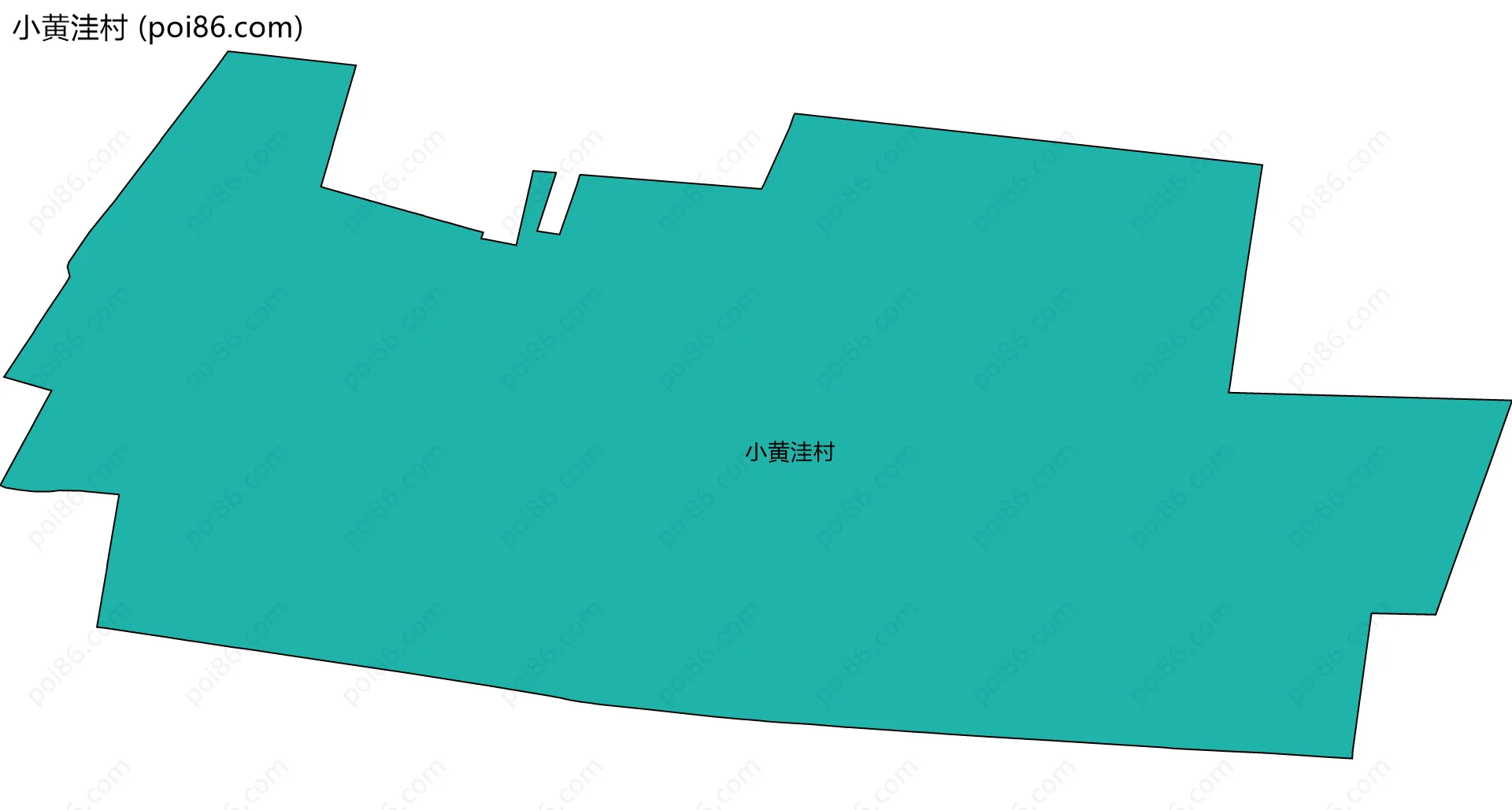 小黄洼村边界地图