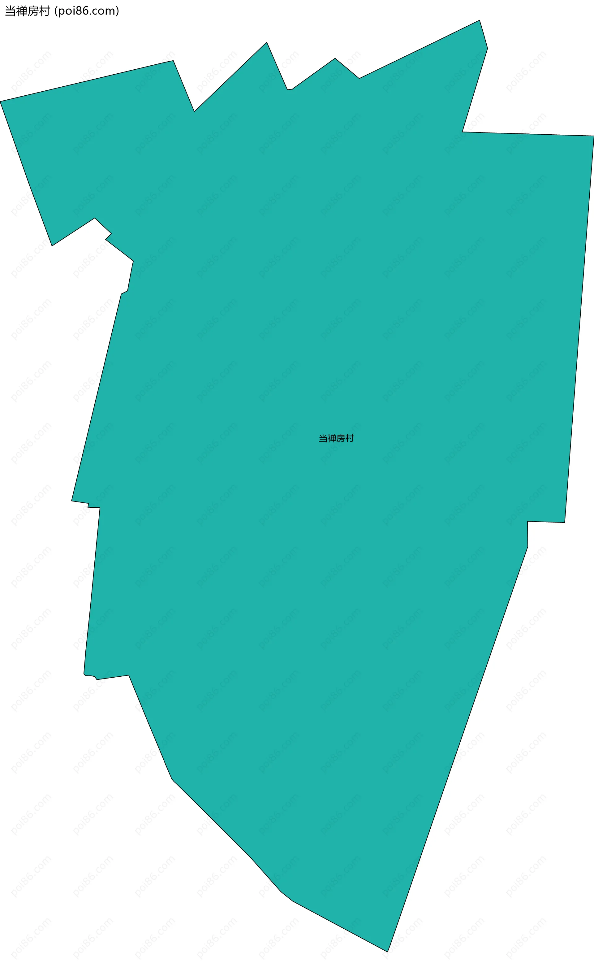 当禅房村边界地图