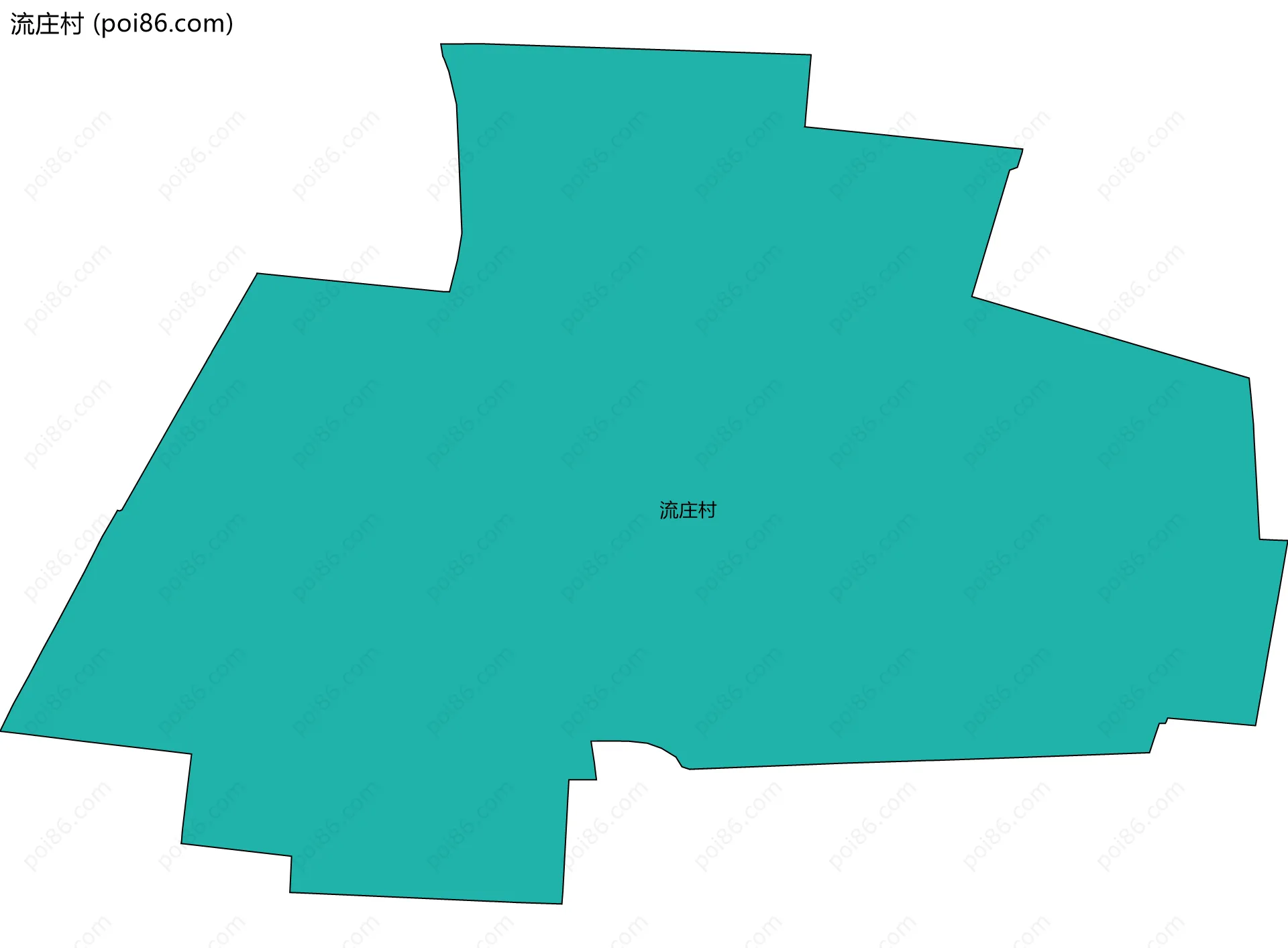 流庄村边界地图