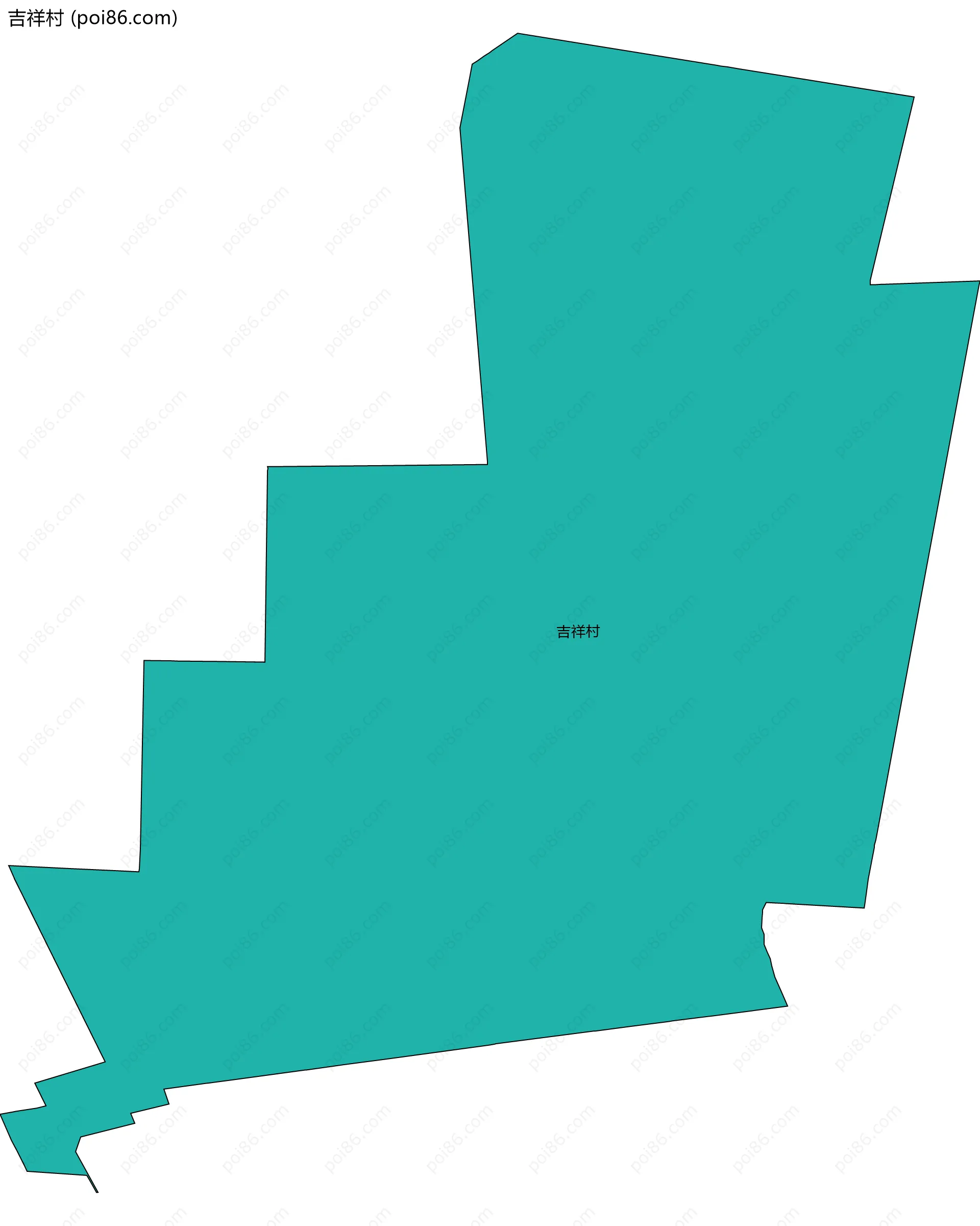 吉祥村边界地图