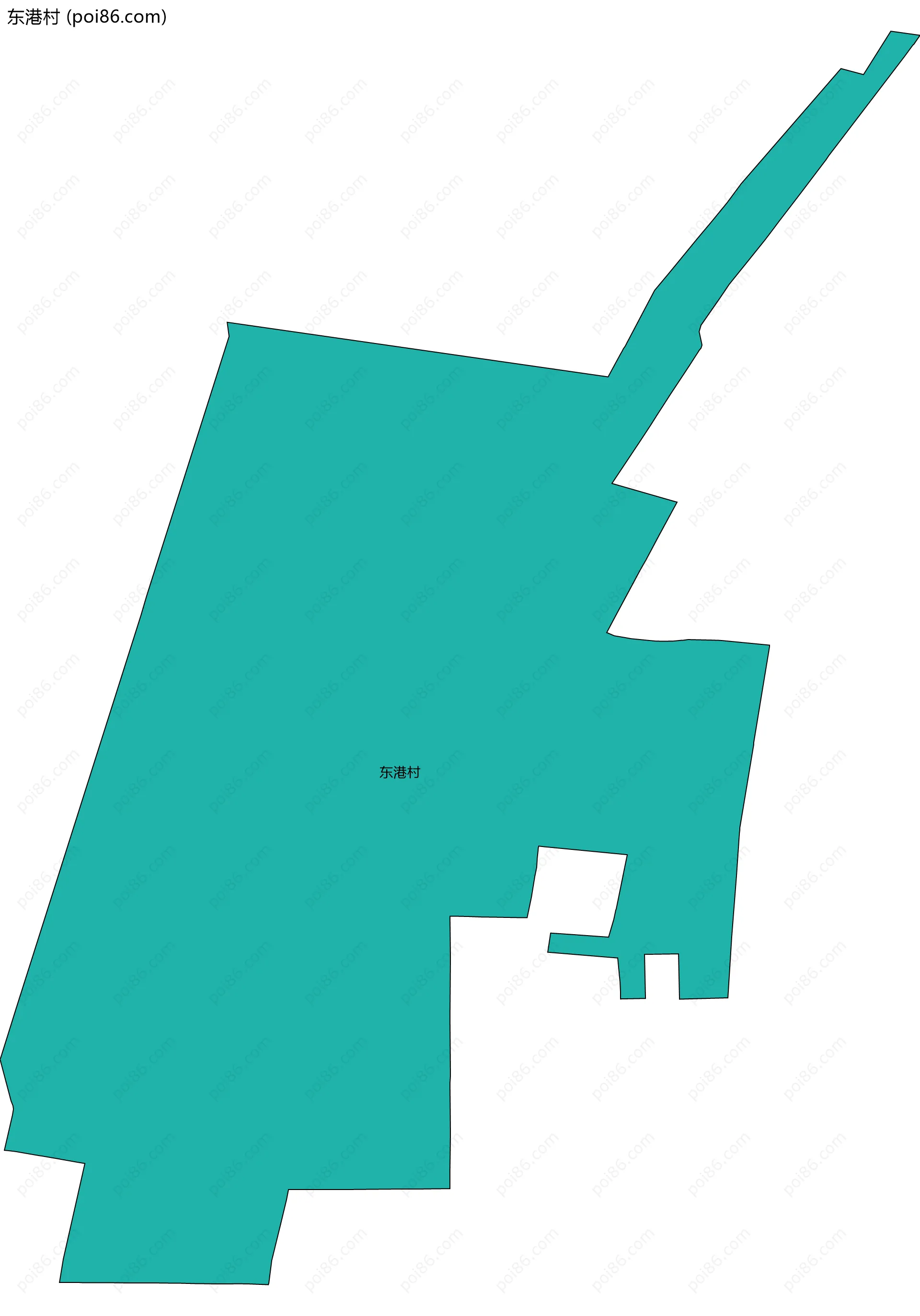 东港村边界地图