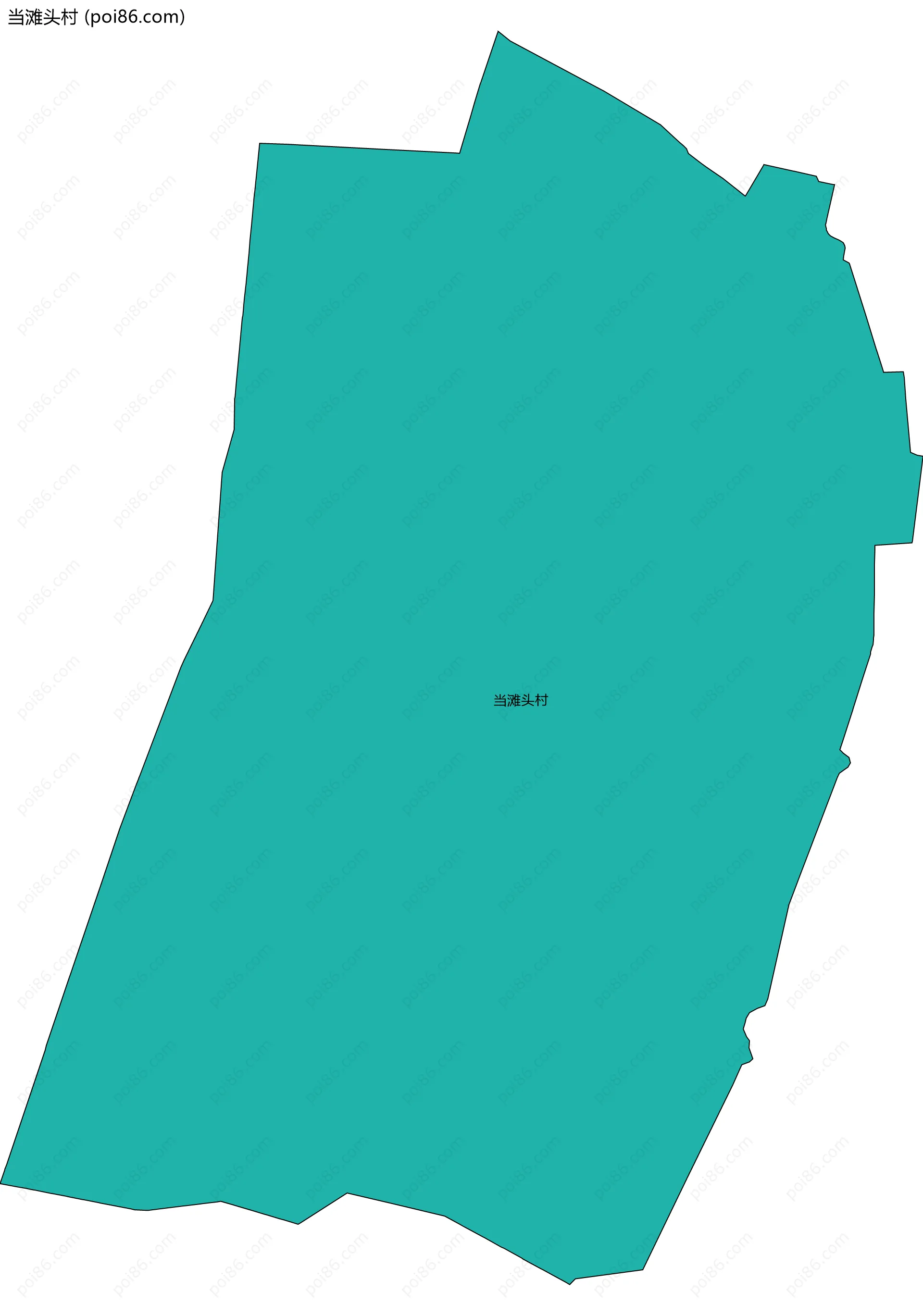 当滩头村边界地图
