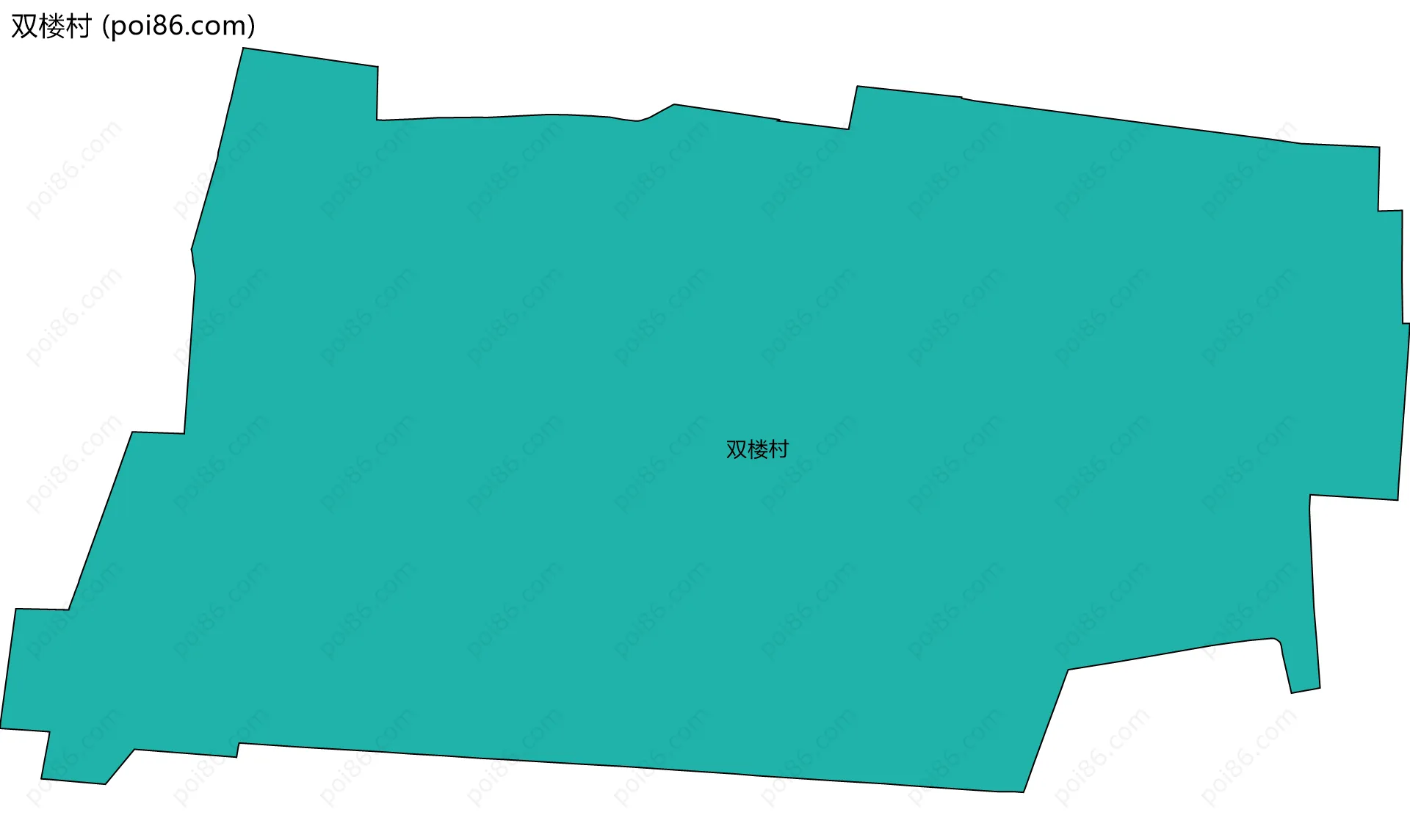 双楼村边界地图
