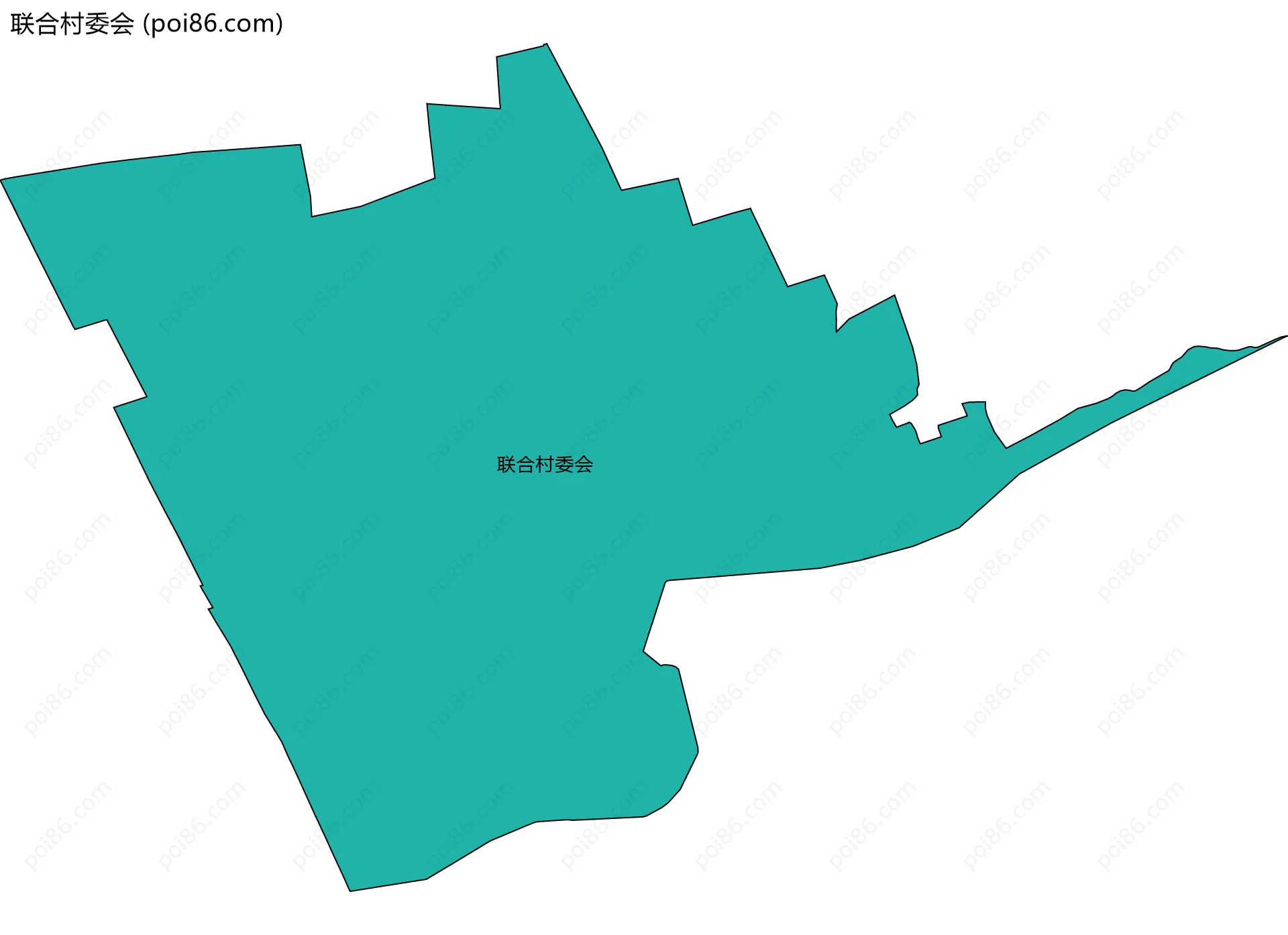 联合村委会边界地图