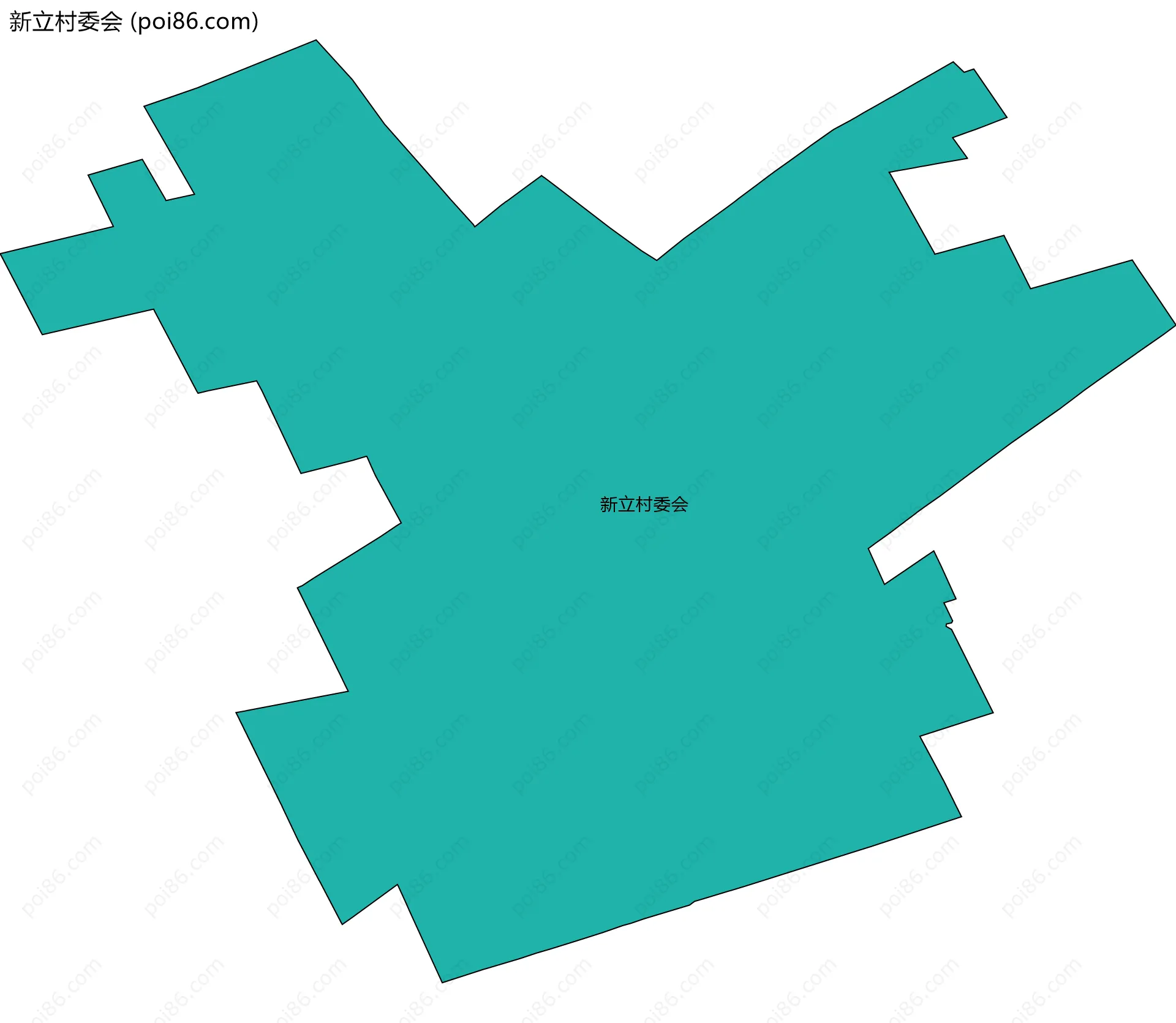 新立村委会边界地图