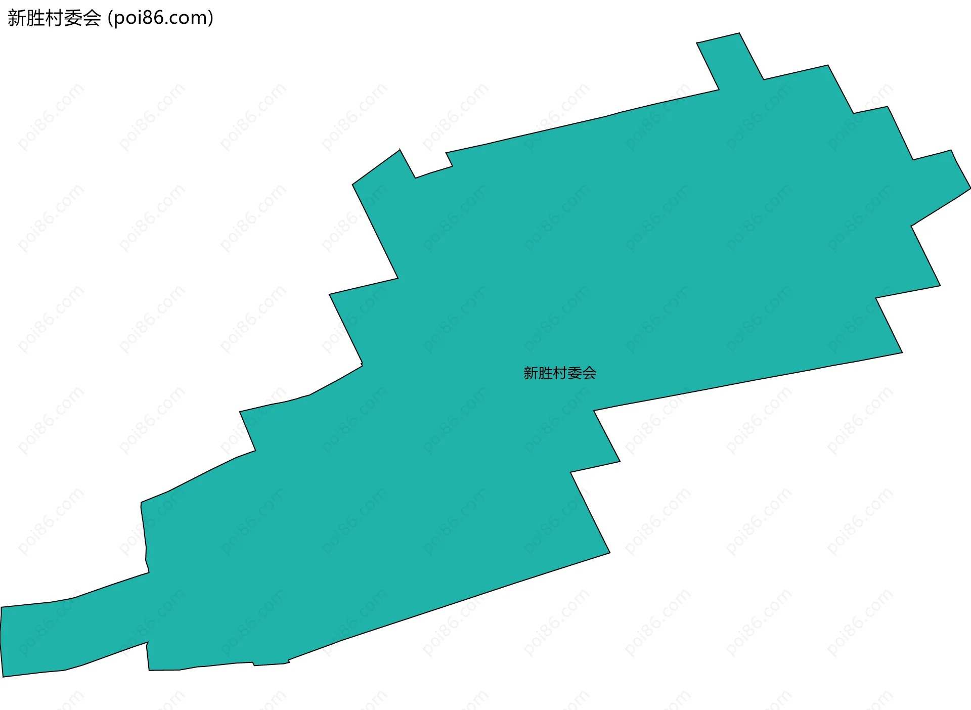 新胜村委会边界地图