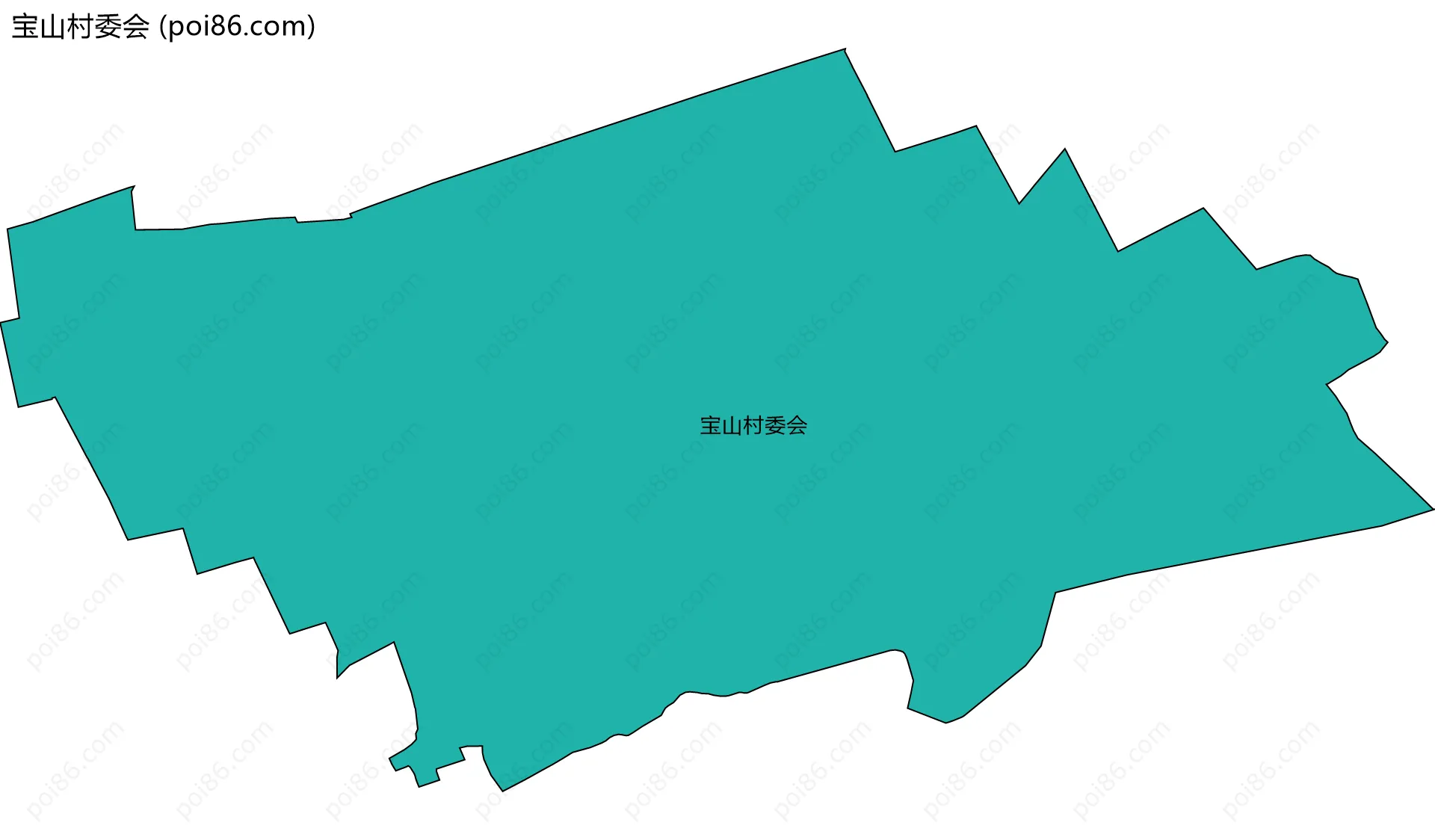 宝山村委会边界地图