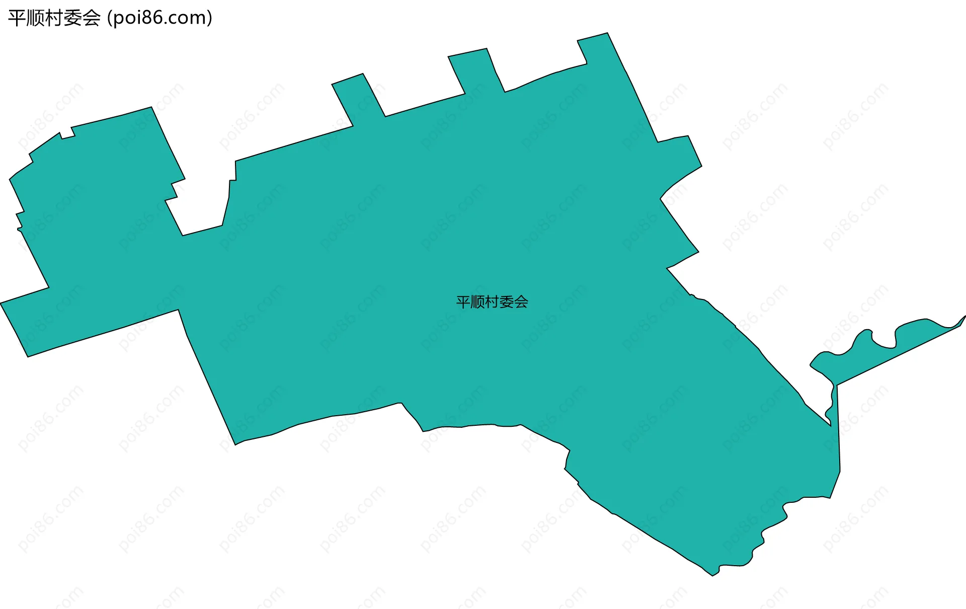 平顺村委会边界地图