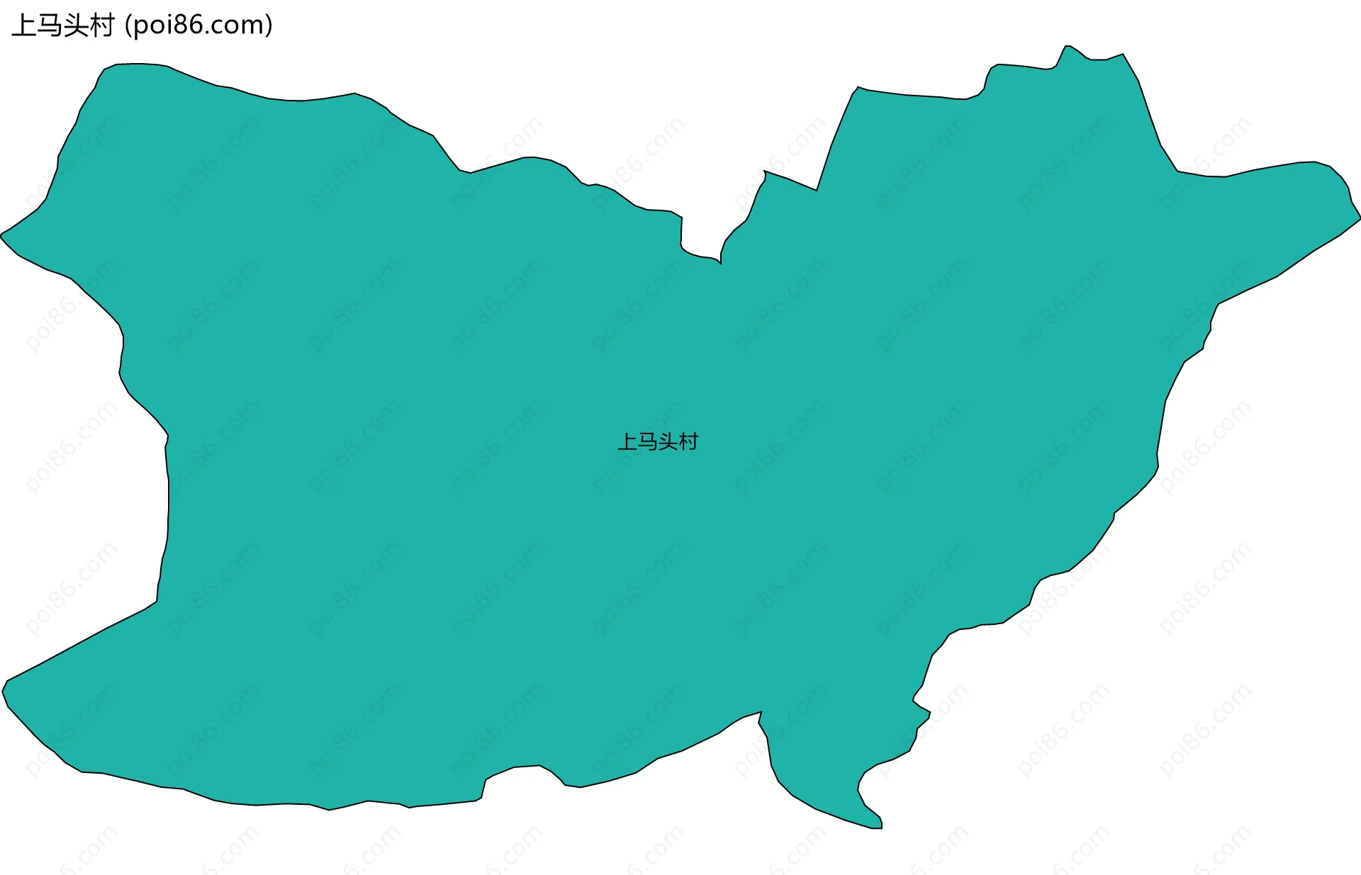 上马头村边界地图