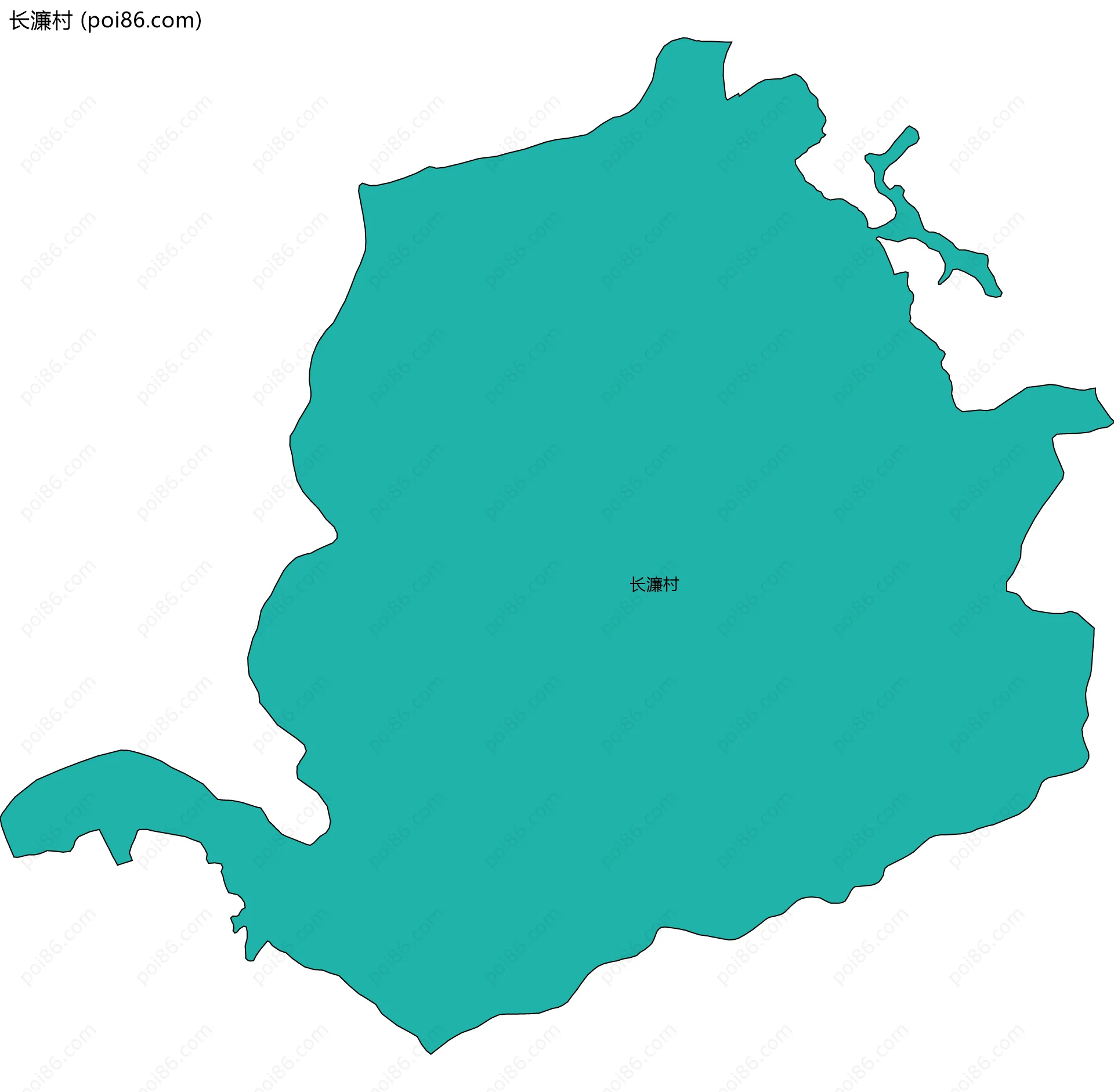 长濂村边界地图