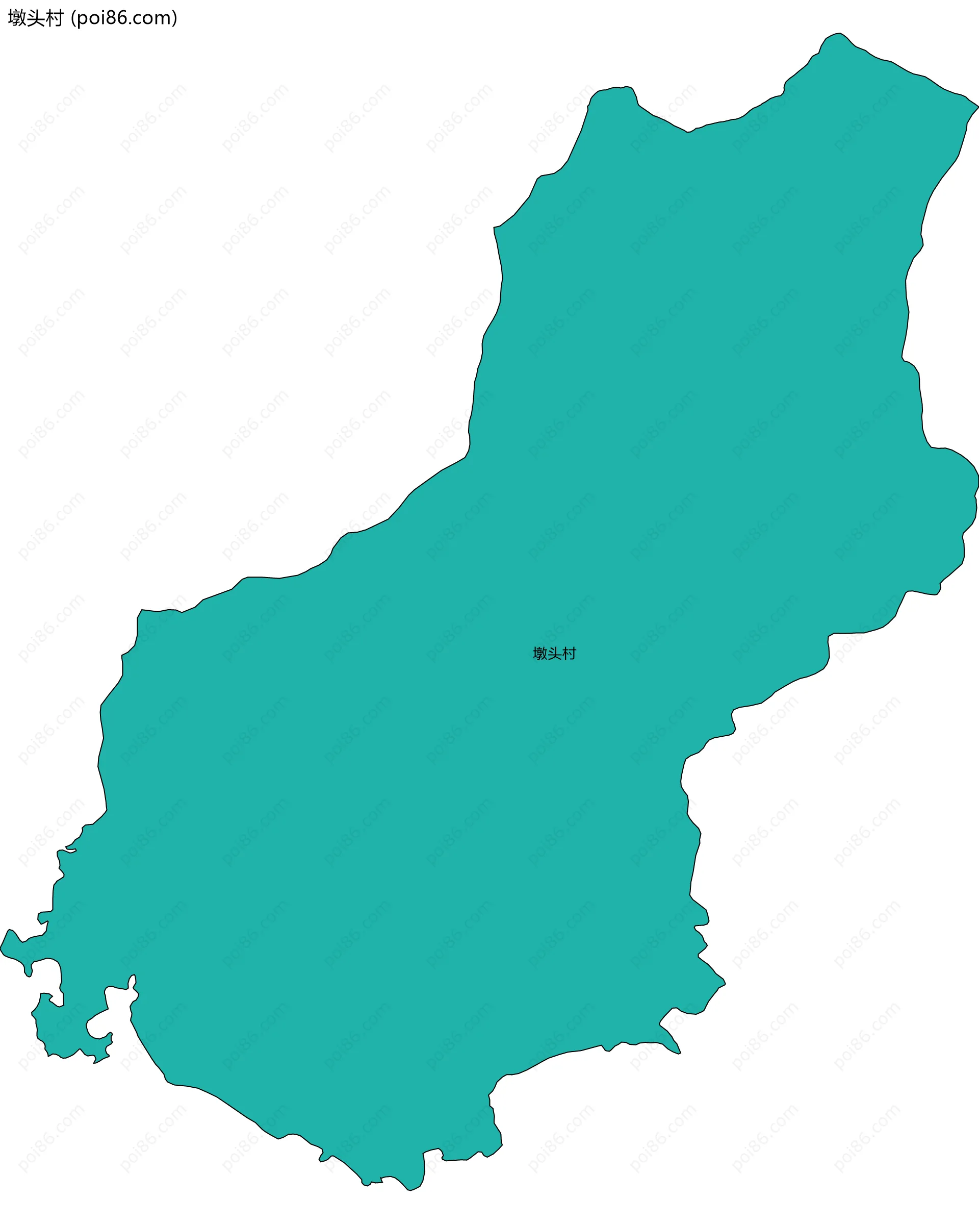 墩头村边界地图