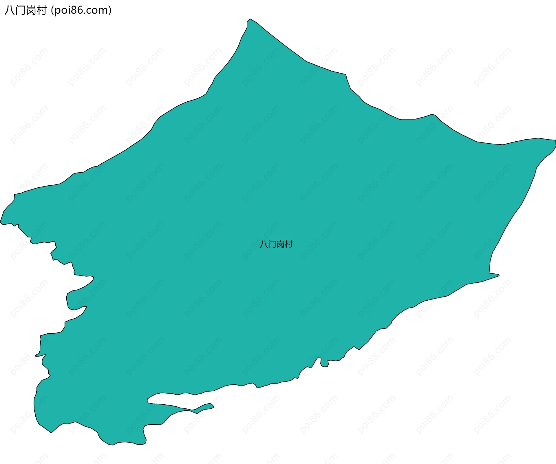 八门岗村边界地图