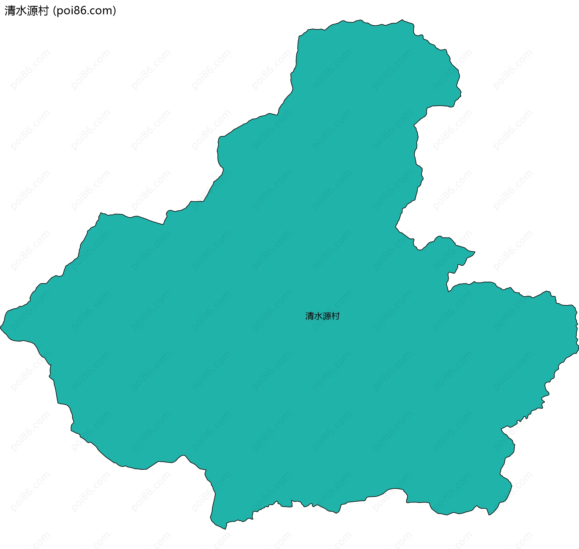 清水源村边界地图
