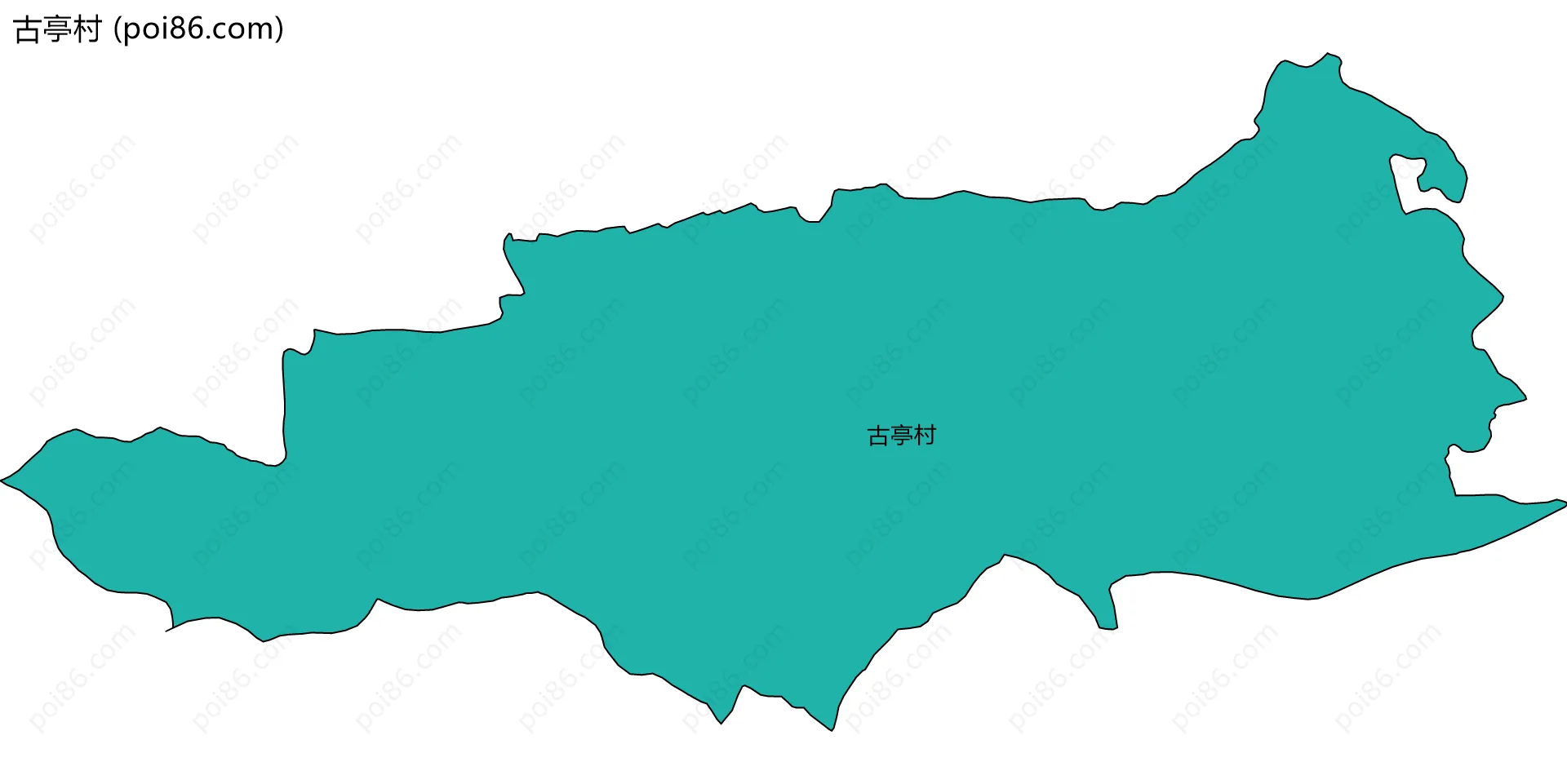 古亭村边界地图