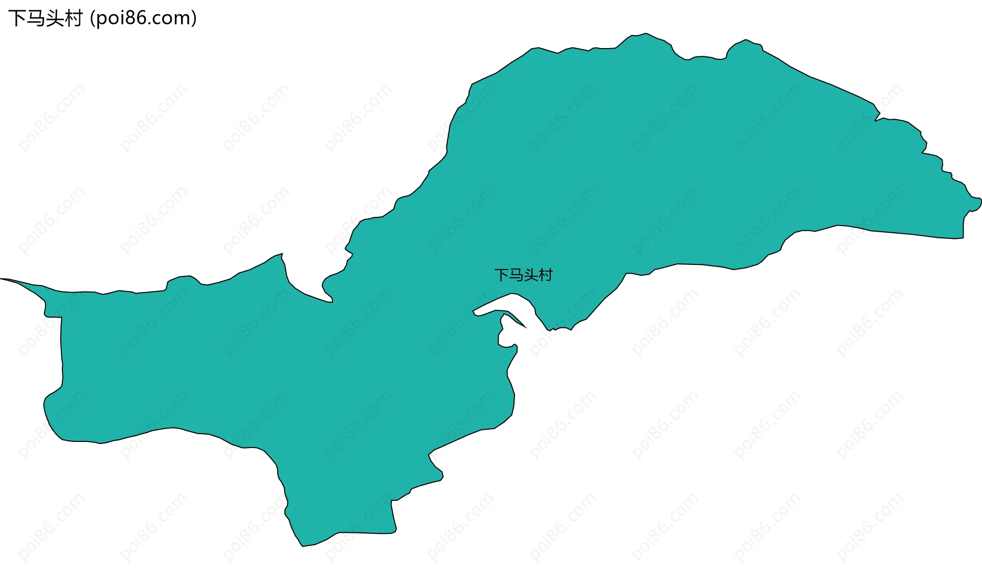 下马头村边界地图