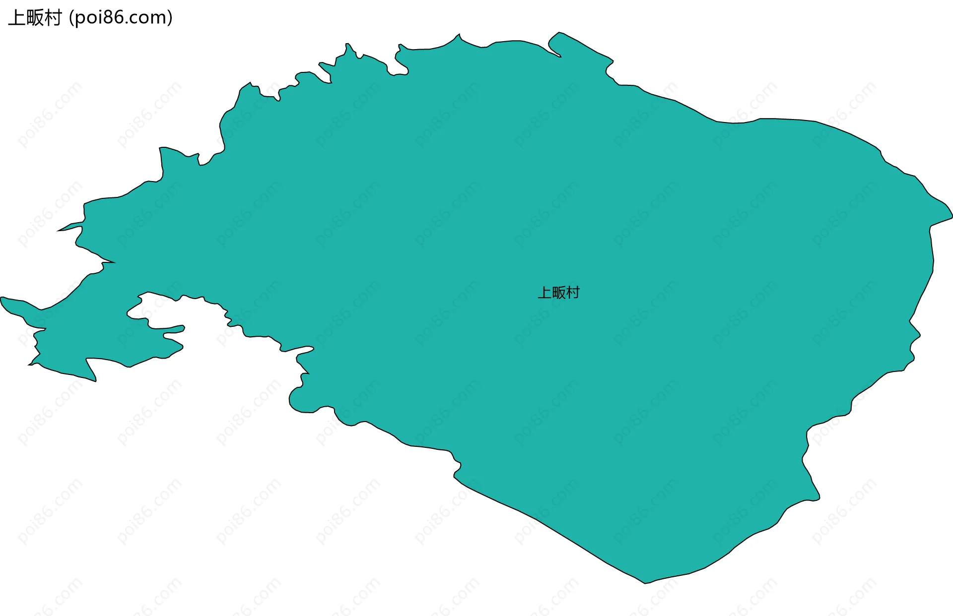 上畈村边界地图