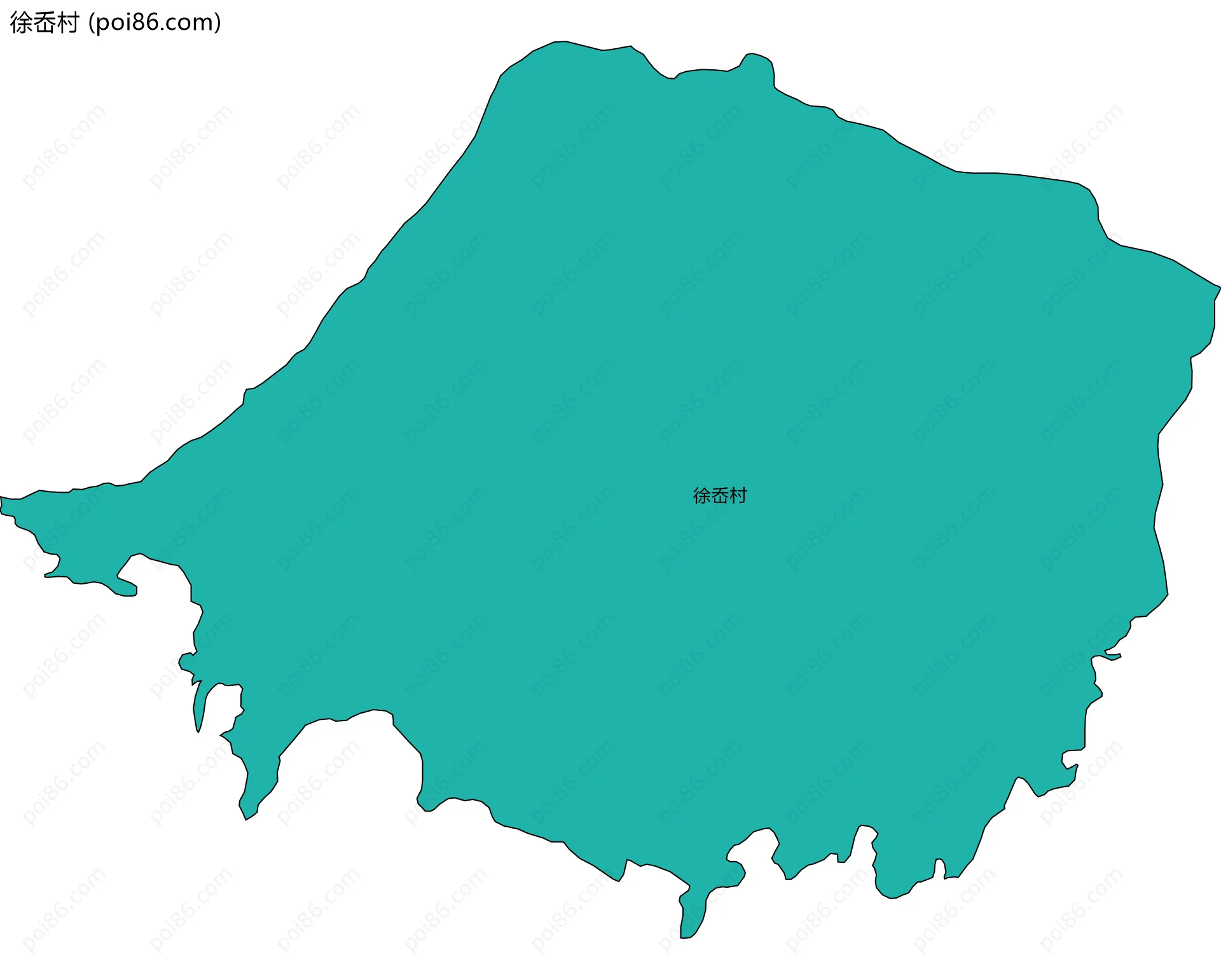 徐岙村边界地图