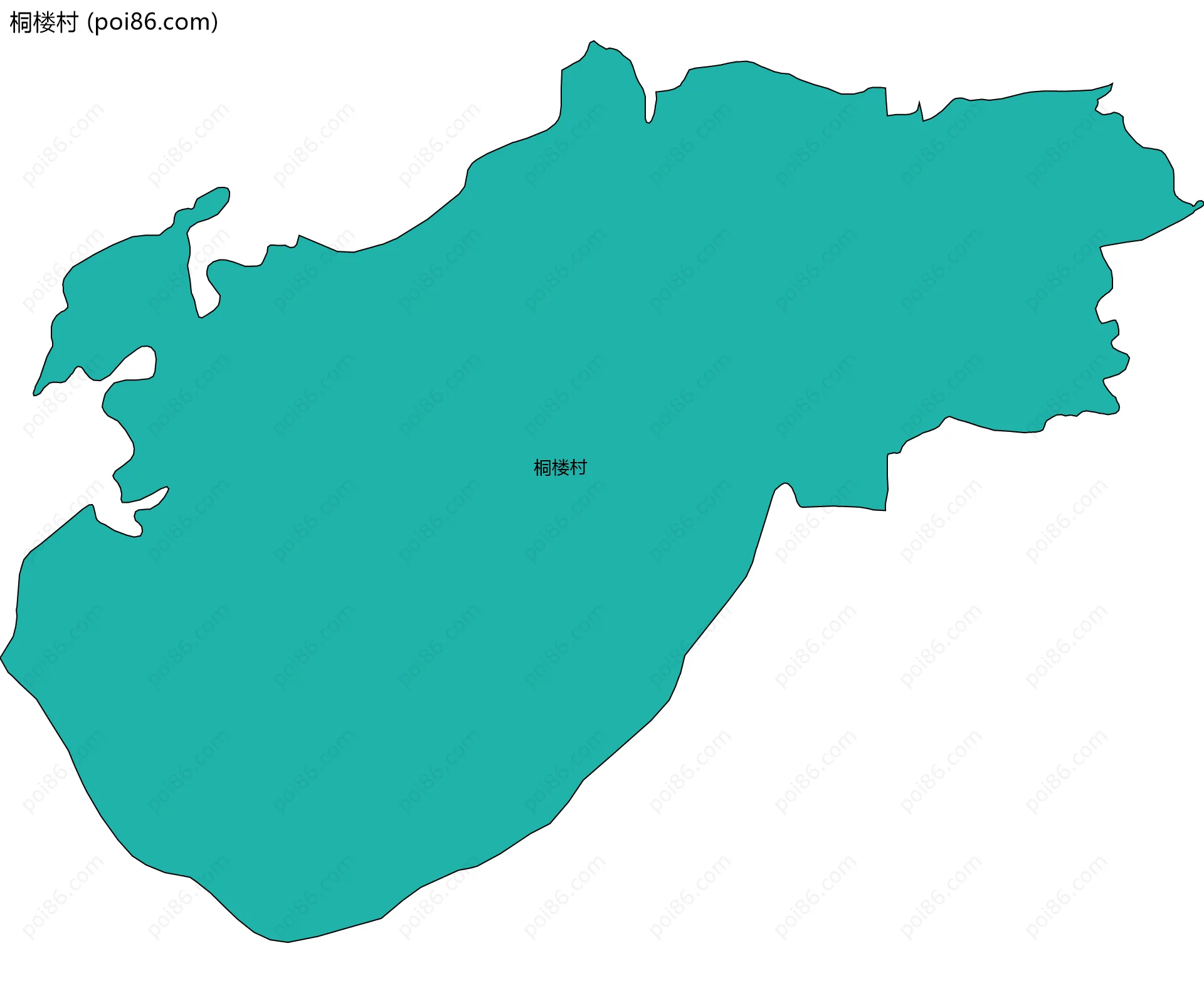 桐楼村边界地图