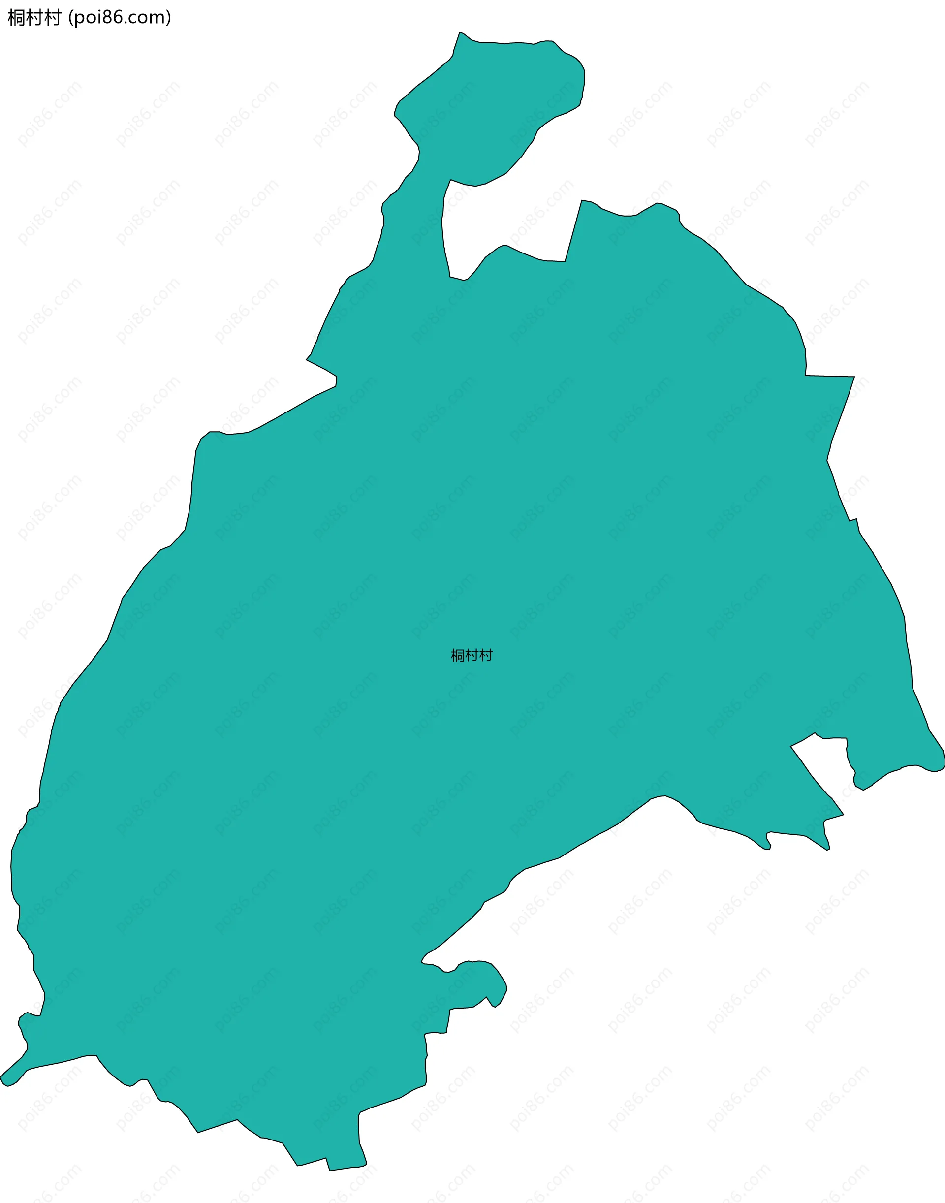 桐村村边界地图