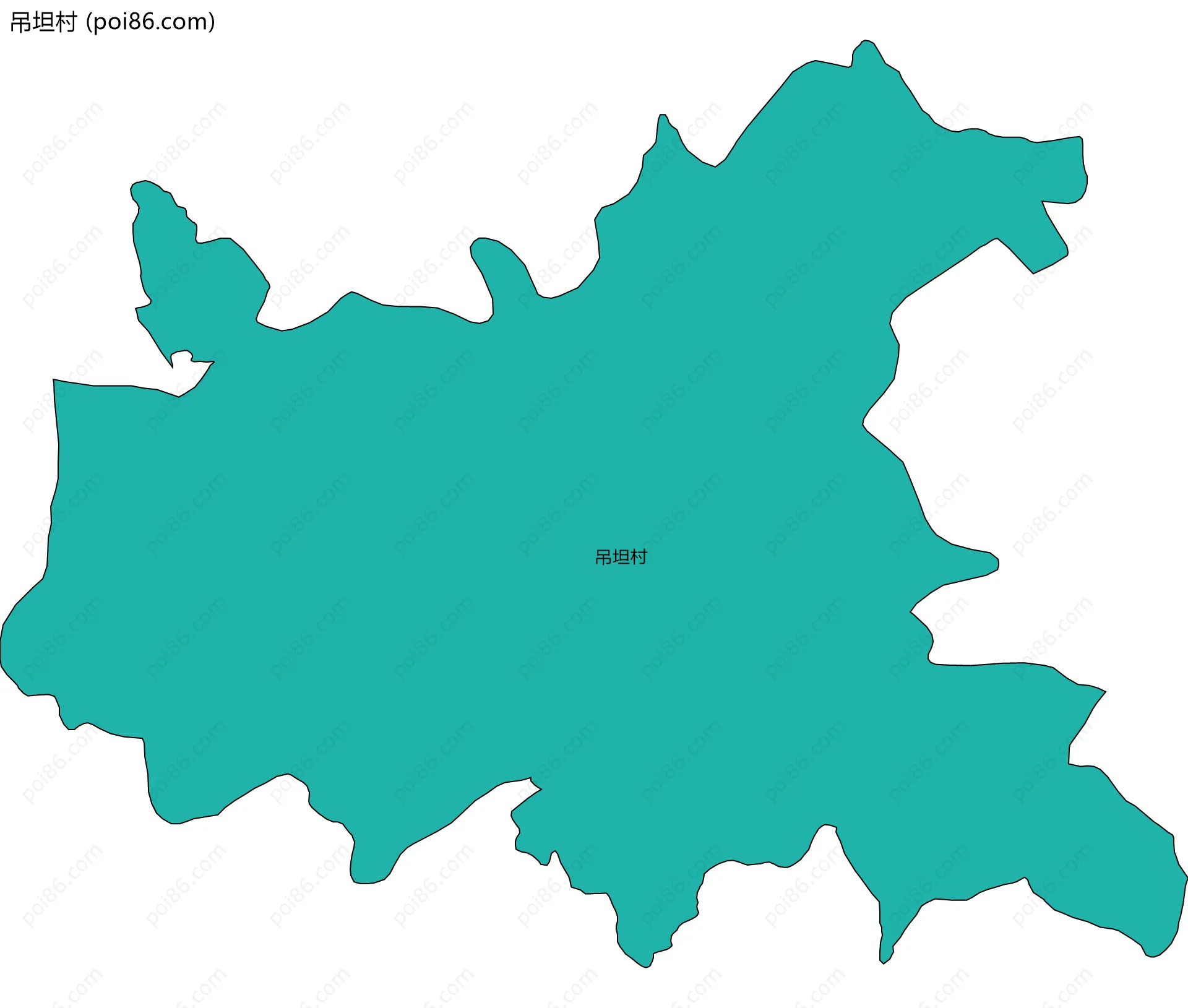 吊坦村边界地图