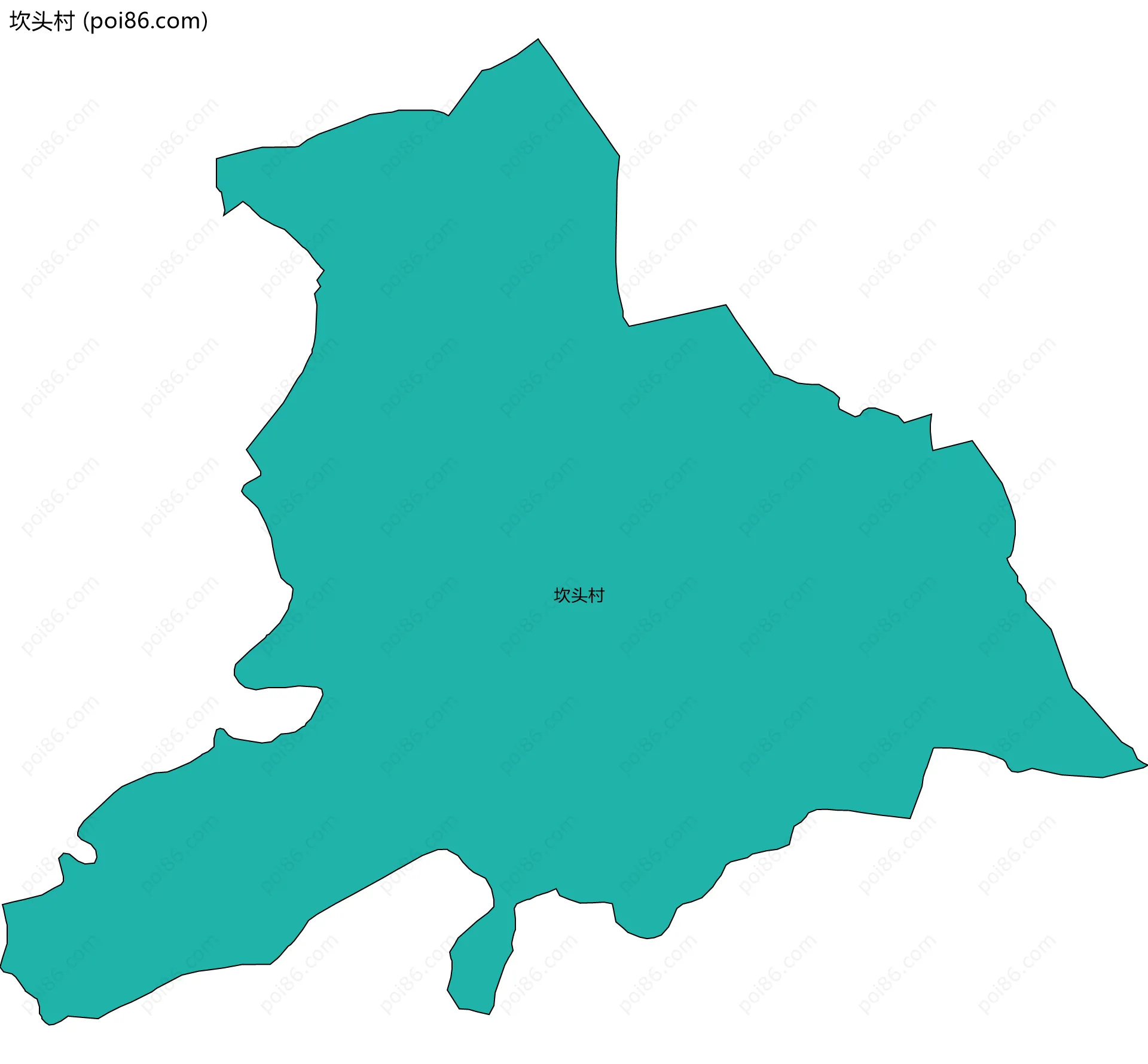 坎头村边界地图