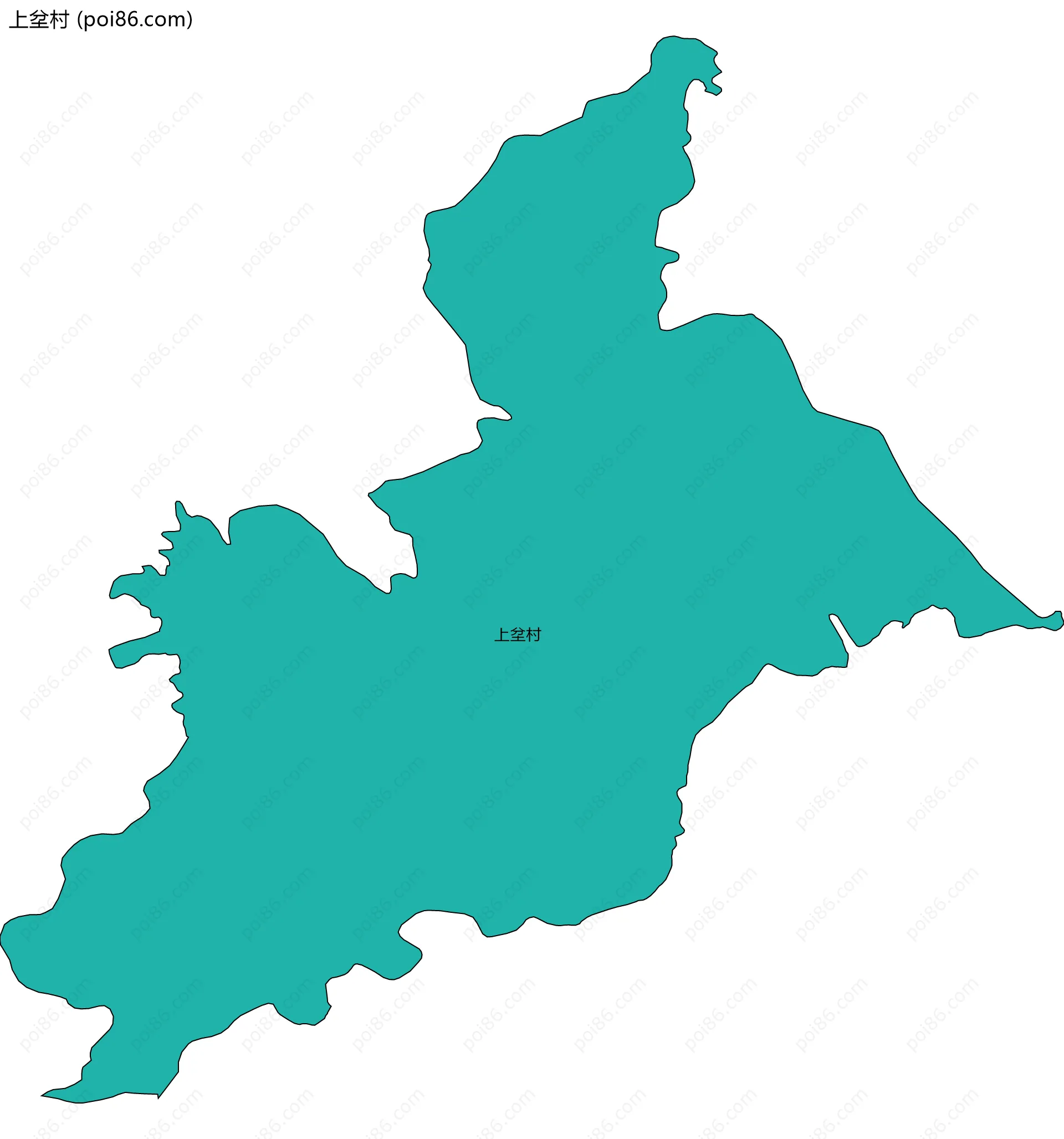 上坌村边界地图