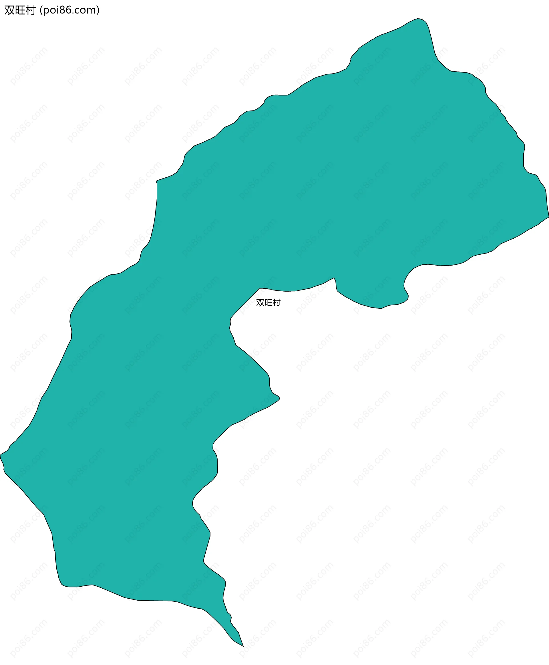 双旺村边界地图