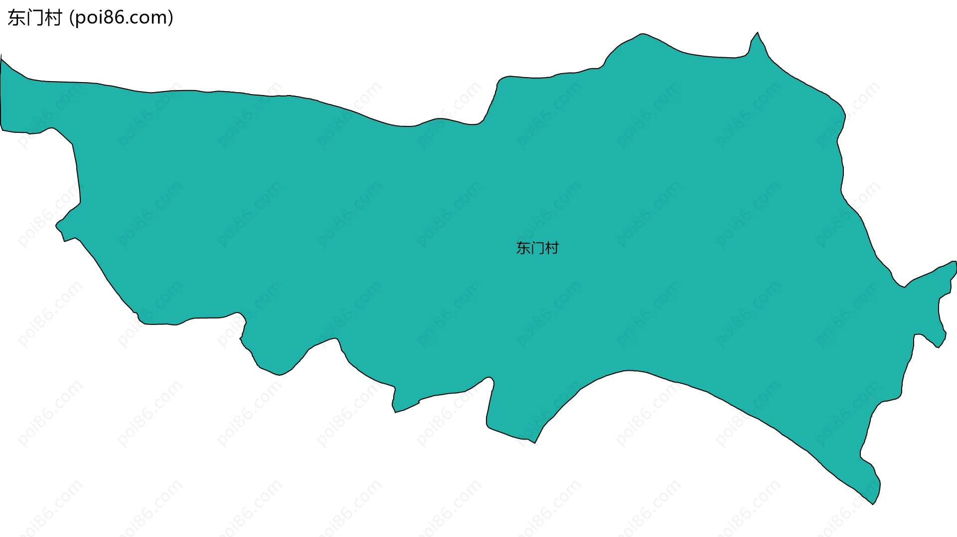 东门村边界地图