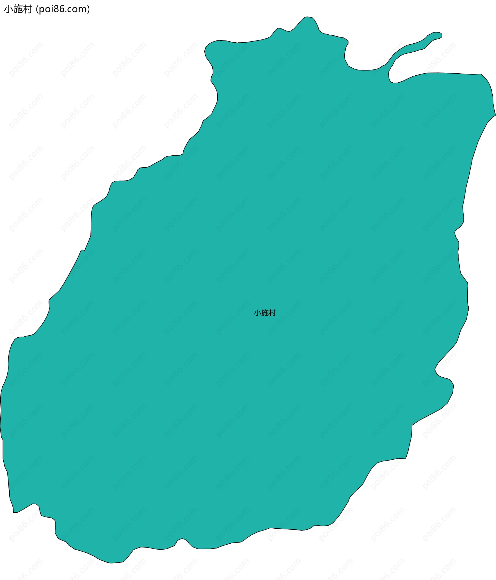小施村边界地图