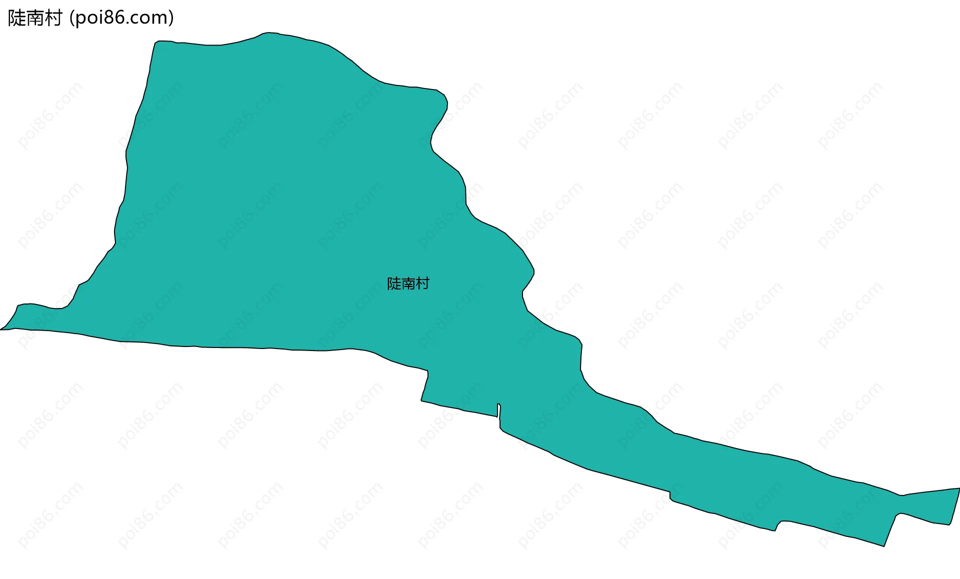 陡南村边界地图