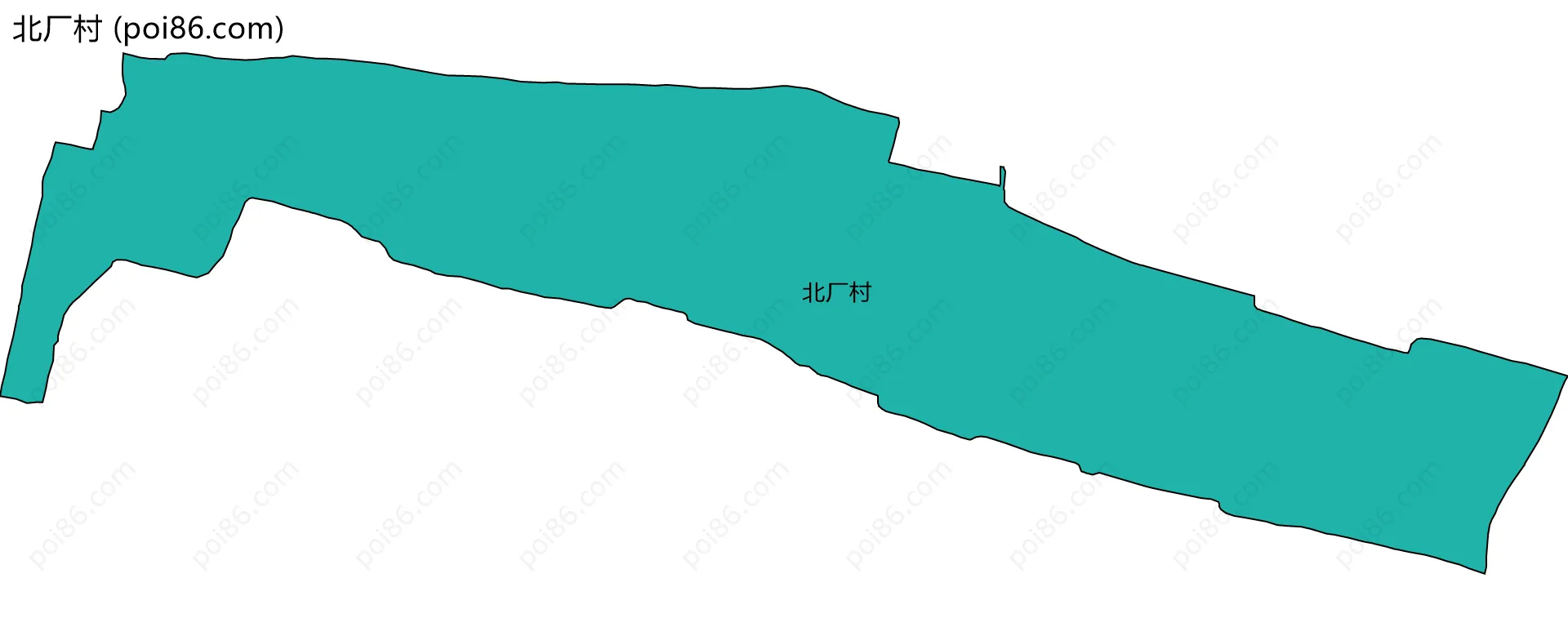 北厂村边界地图