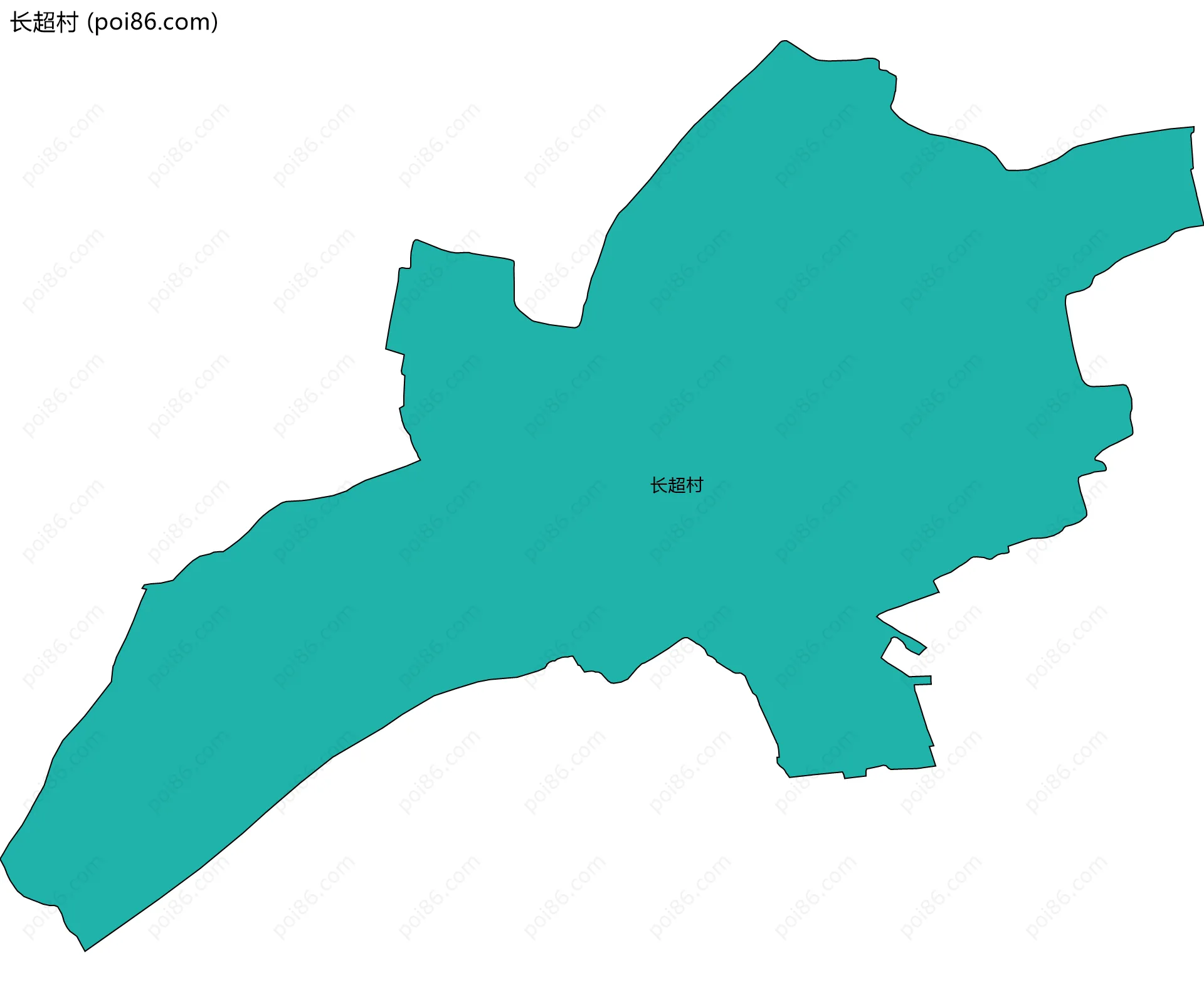 长超村边界地图