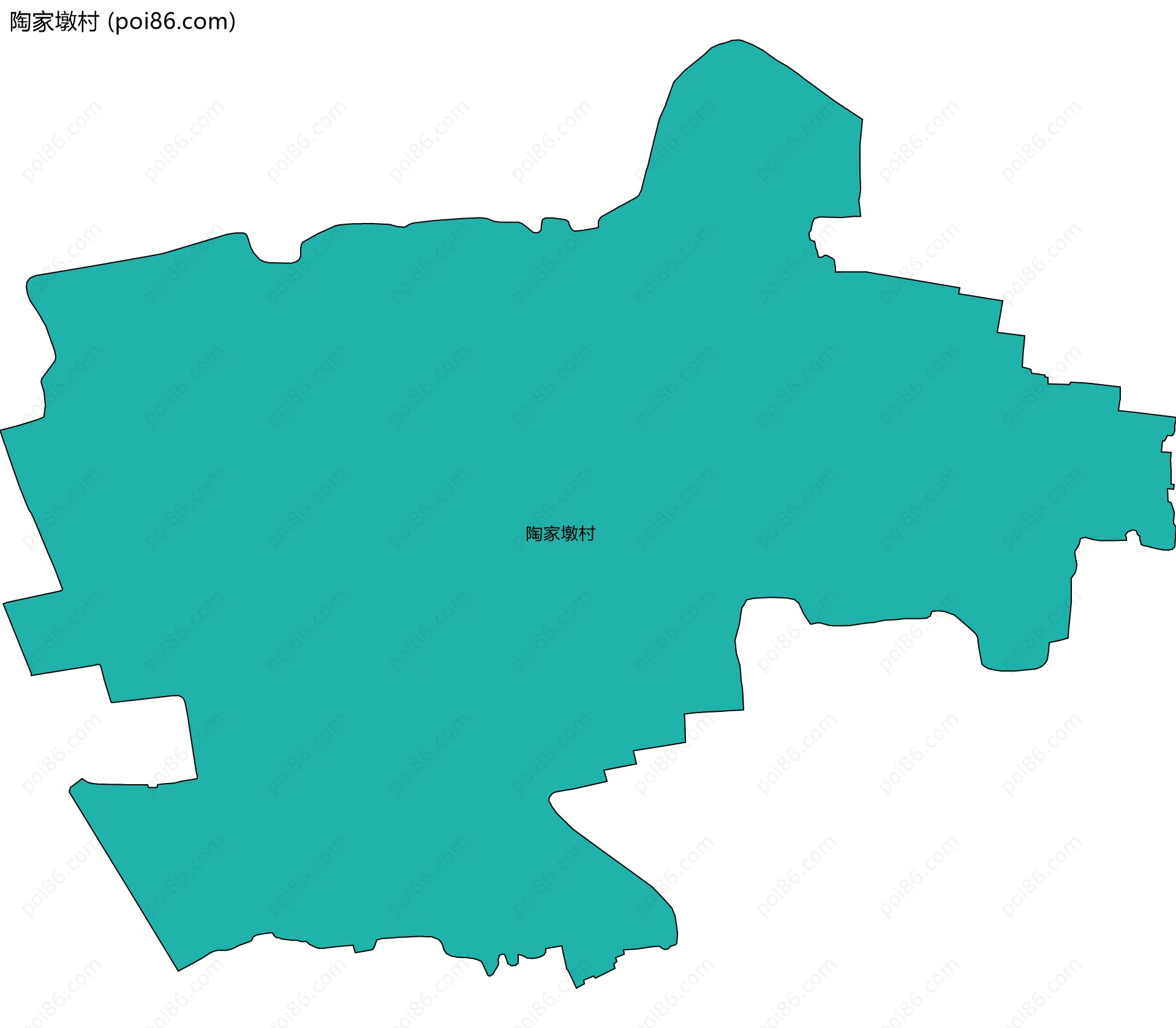 陶家墩村边界地图