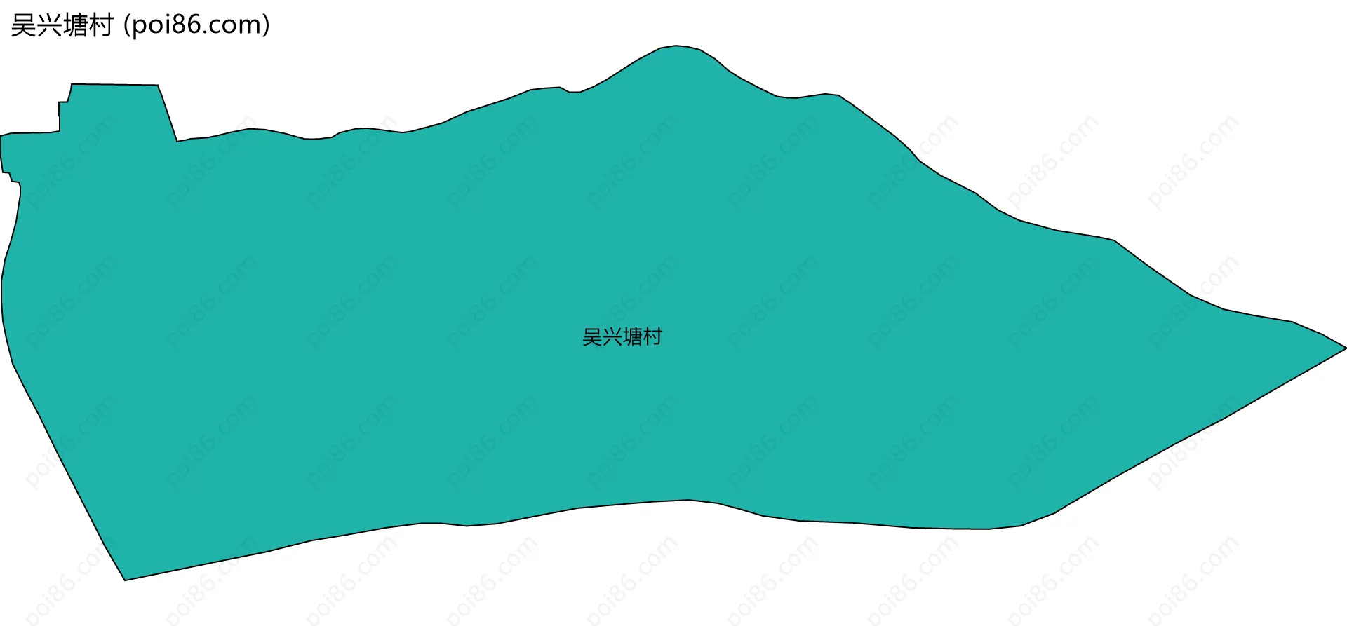 吴兴塘村边界地图