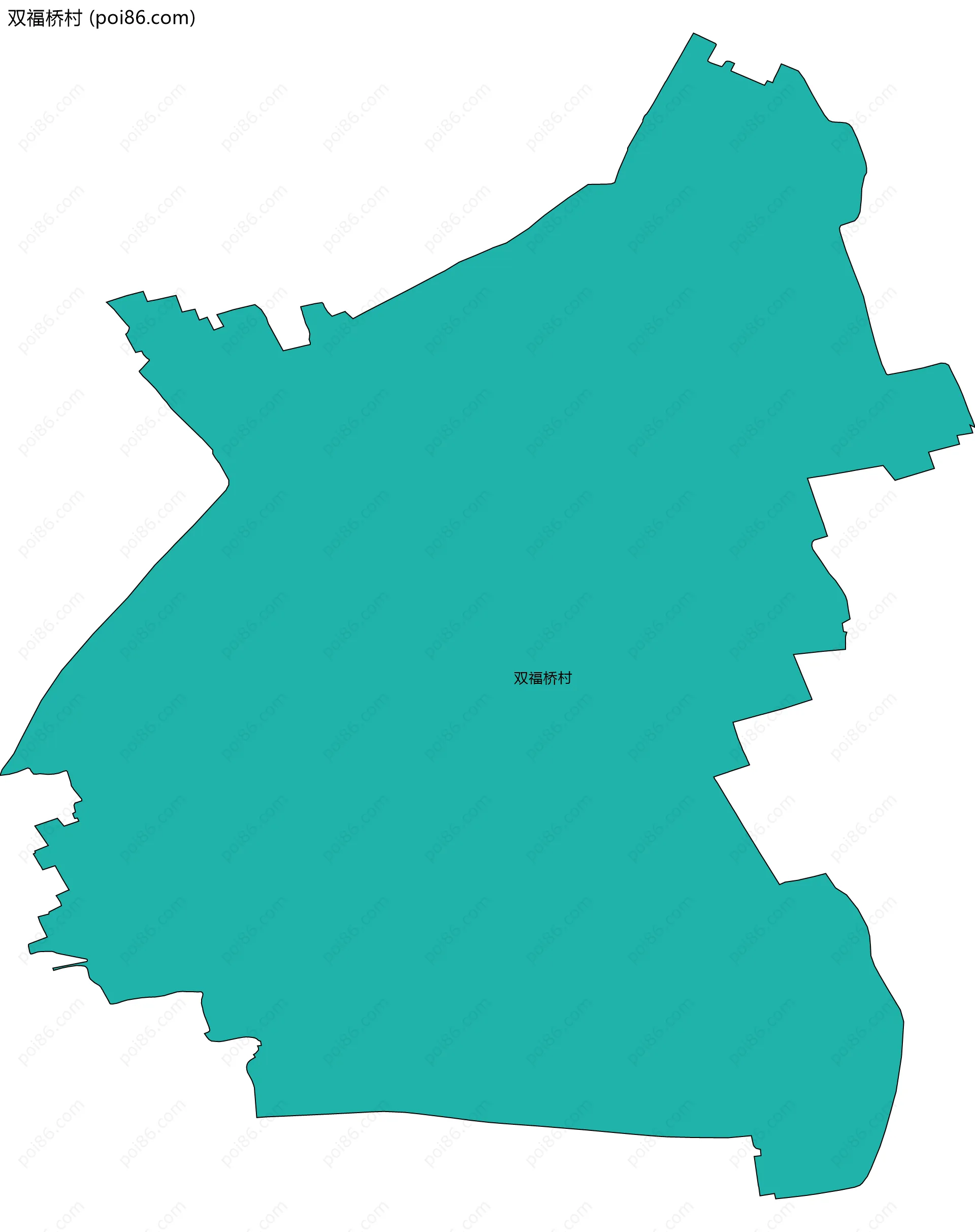双福桥村边界地图