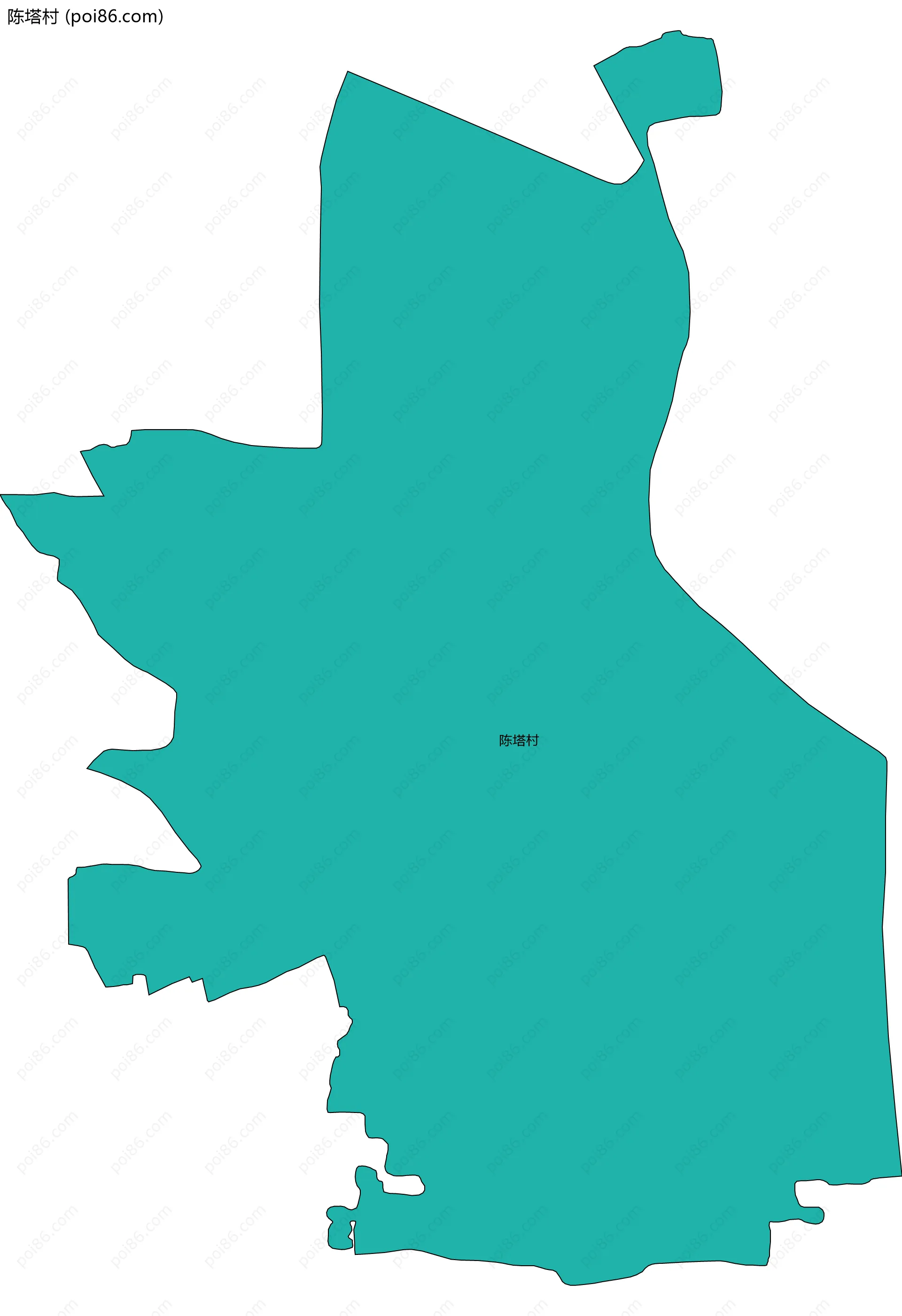 陈塔村边界地图